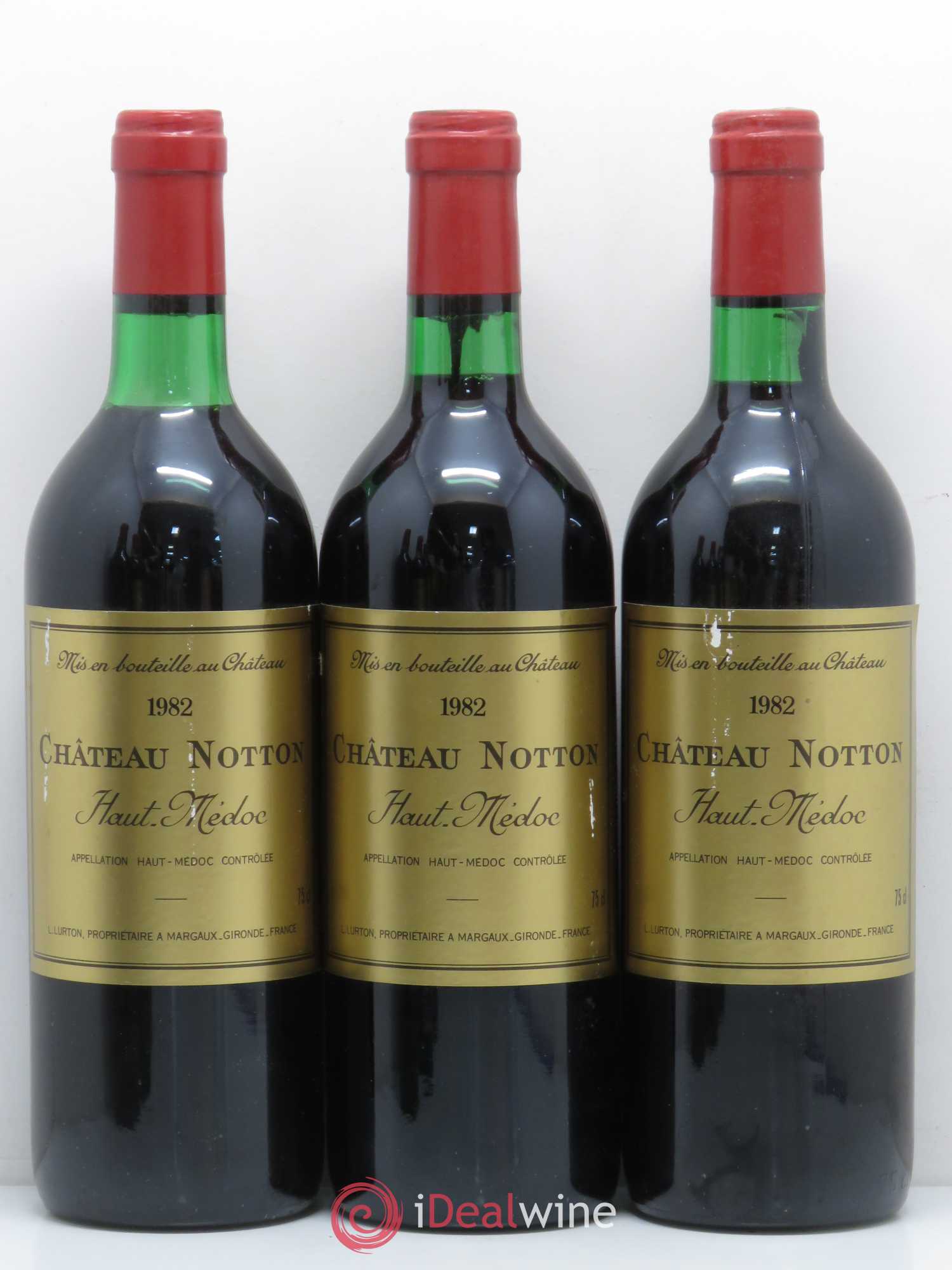 Bordeaux Château Notton 1982 - Lot de 6 bouteilles - 1