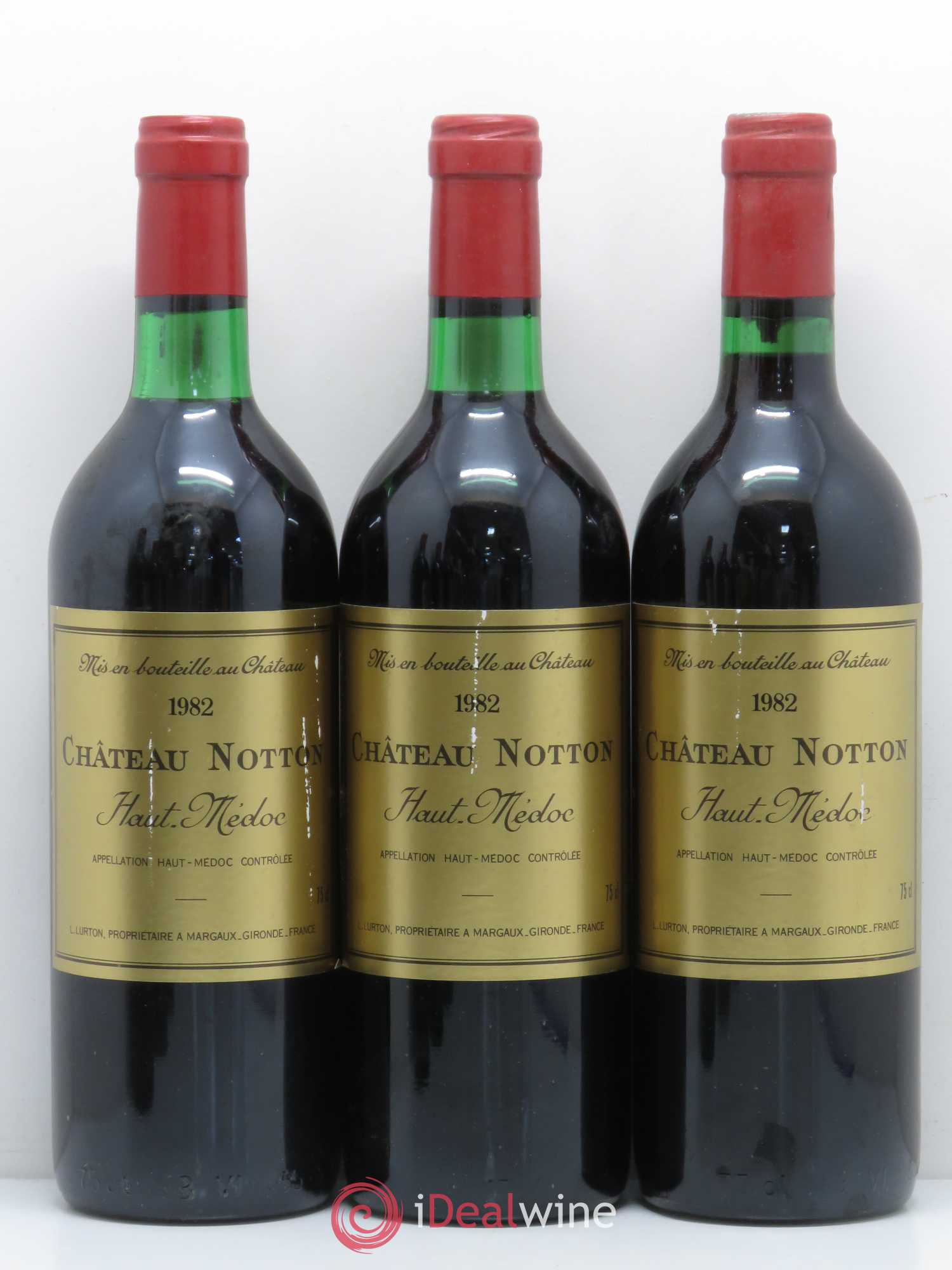 Bordeaux Château Notton 1982 - Lot de 6 bouteilles - 1