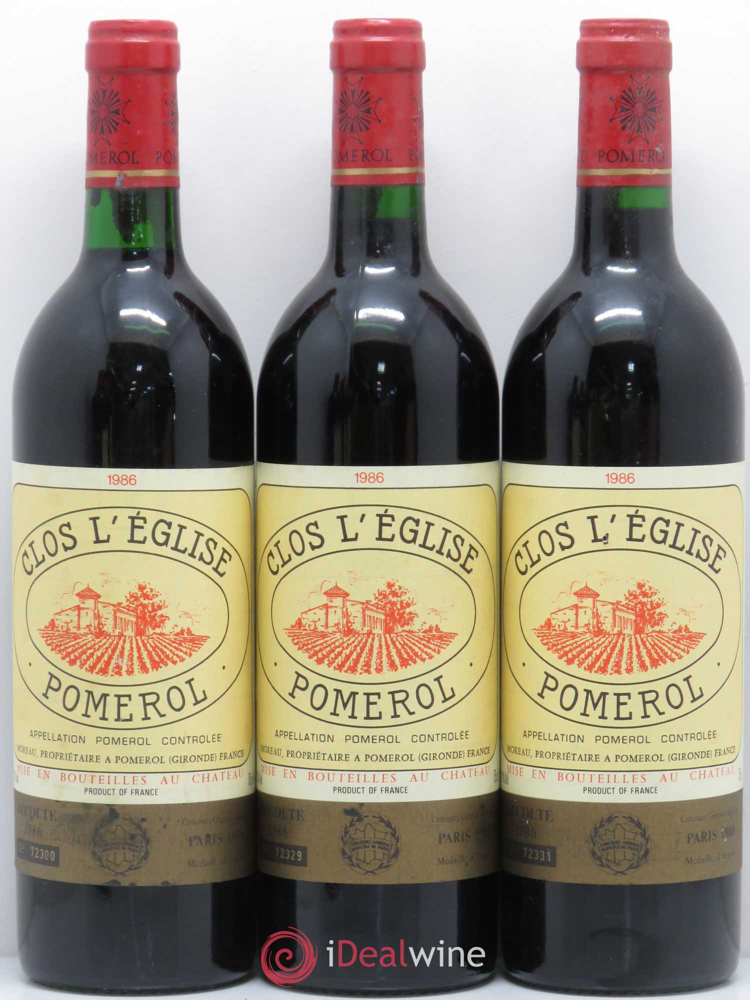 Clos l'Eglise 1986 - Lot de 12 bouteilles - 1
