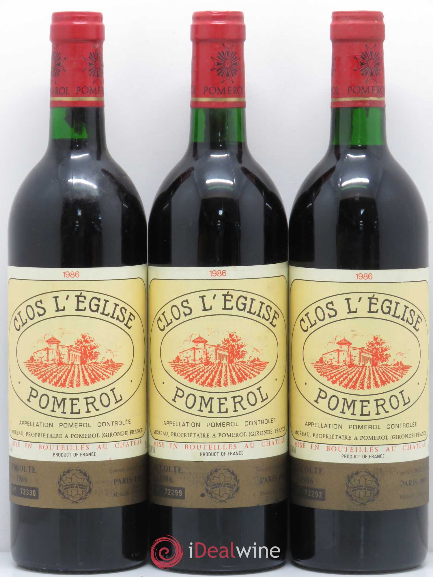 Clos l'Eglise 1986 - Lot de 12 bouteilles - 3