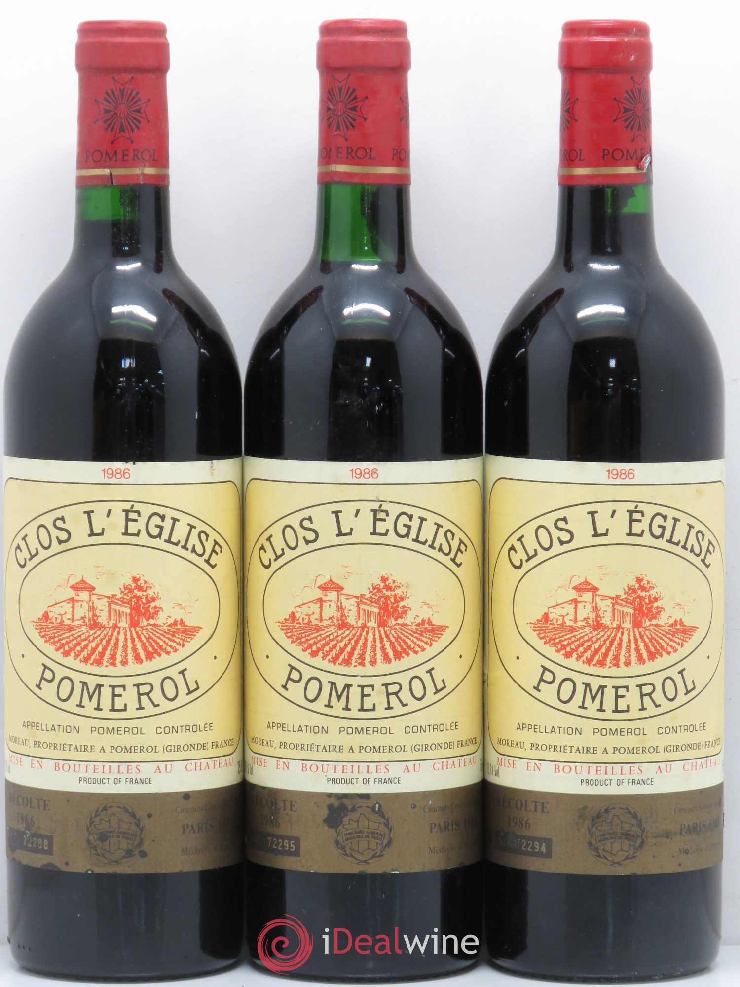 Clos l'Eglise 1986 - Lot de 12 bouteilles - 4