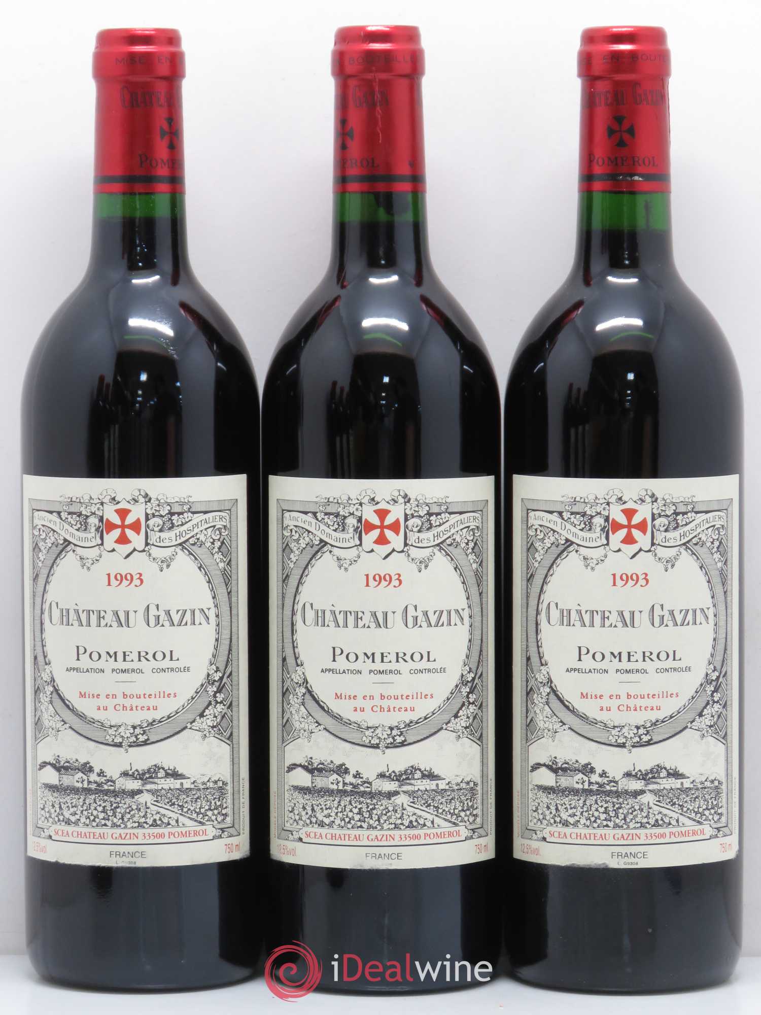 Château Gazin 1993 - Lot de 6 bouteilles - 1