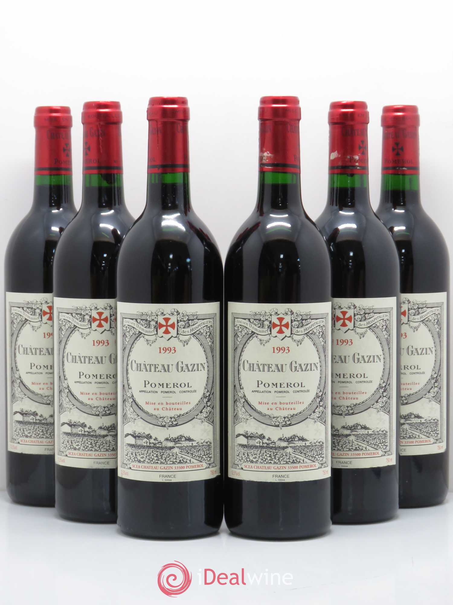 Château Gazin 1993 - Lot de 6 bouteilles - 0