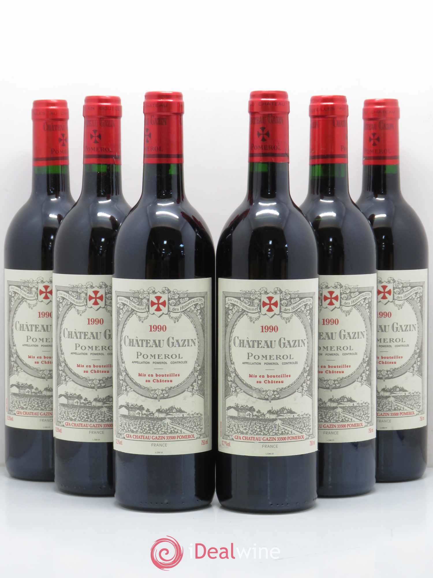 Château Gazin 1990 - Lot de 6 bouteilles - 0