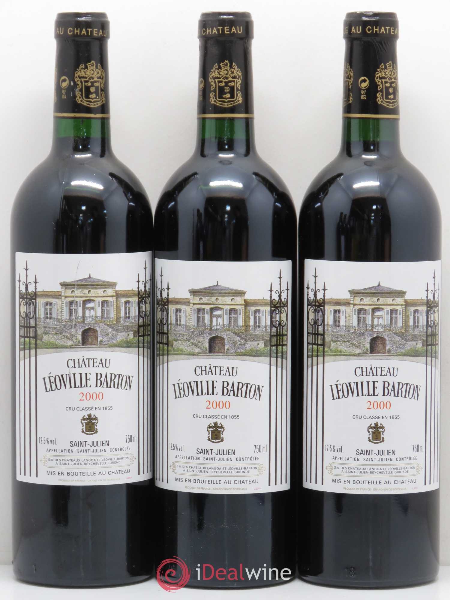 Château Léoville Barton 2ème Grand Cru Classé 2000 - Lot de 12 bouteilles - 1