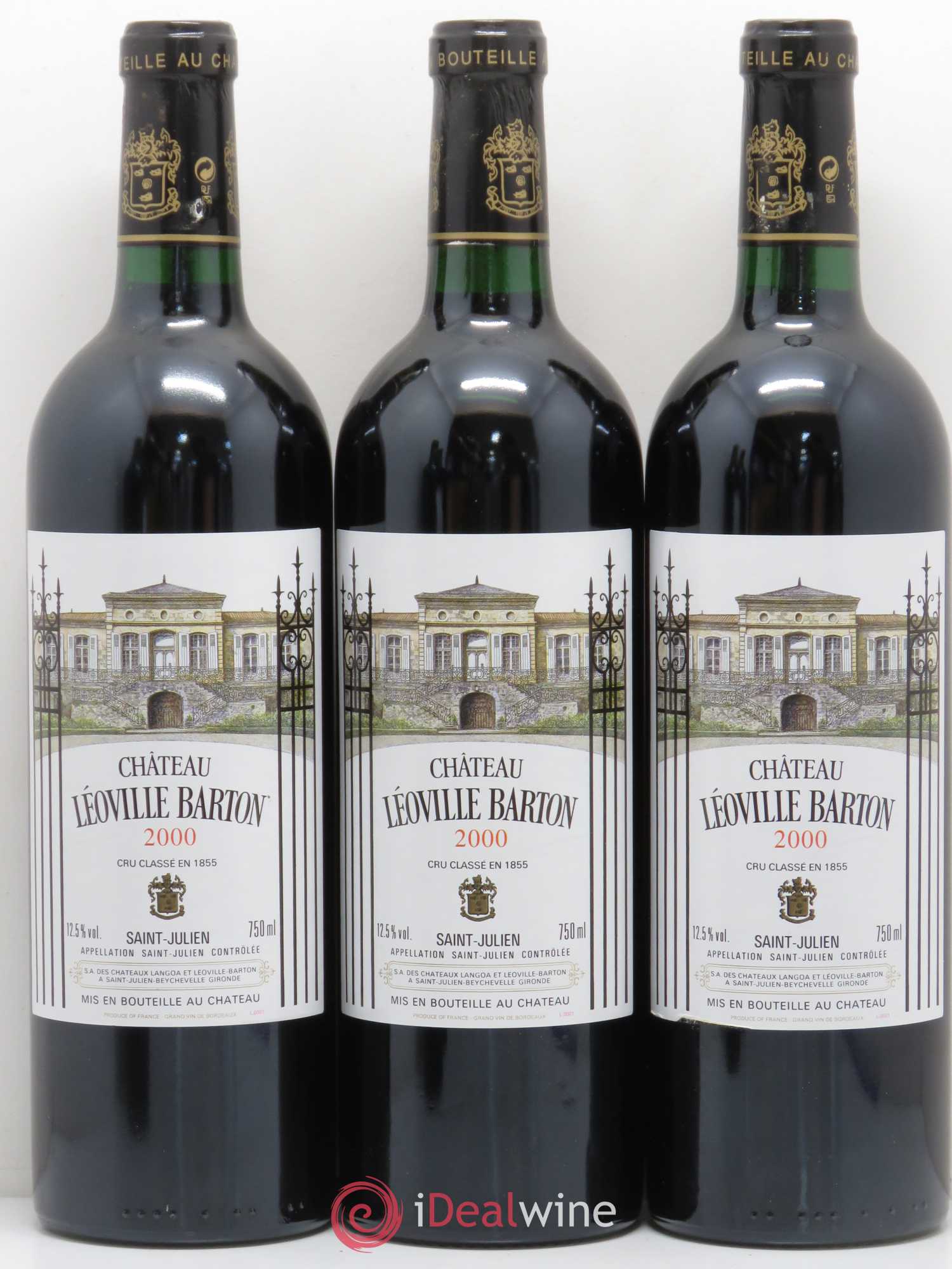 Château Léoville Barton 2ème Grand Cru Classé 2000 - Lot de 12 bouteilles - 2