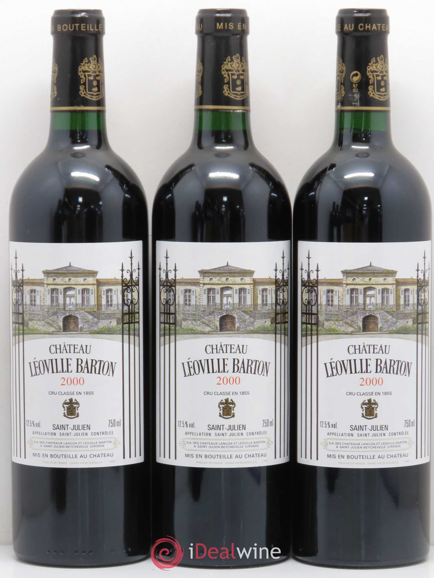 Château Léoville Barton 2ème Grand Cru Classé 2000 - Lot de 12 bouteilles - 3