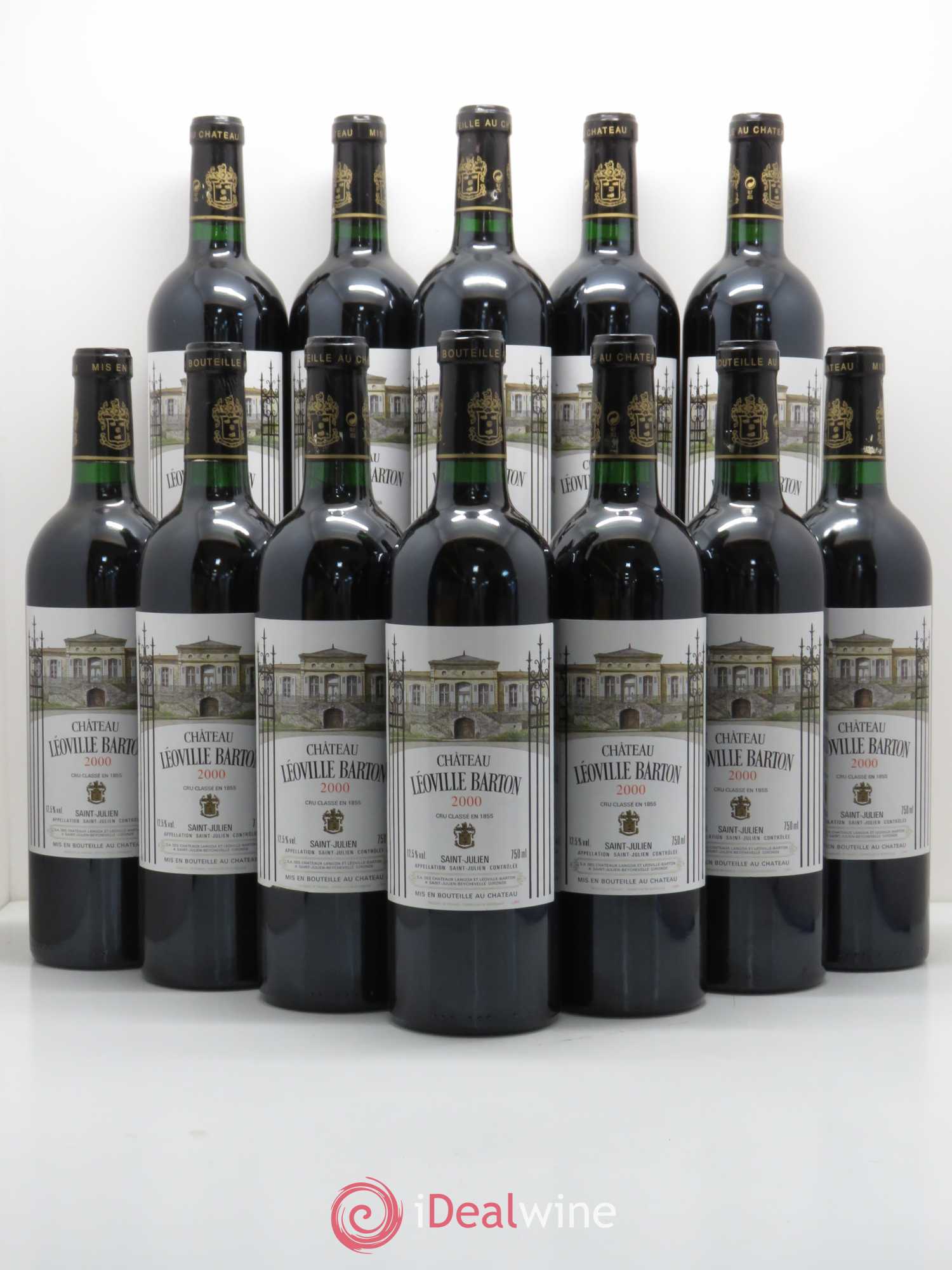 Château Léoville Barton 2ème Grand Cru Classé 2000 - Lot de 12 bouteilles - 0