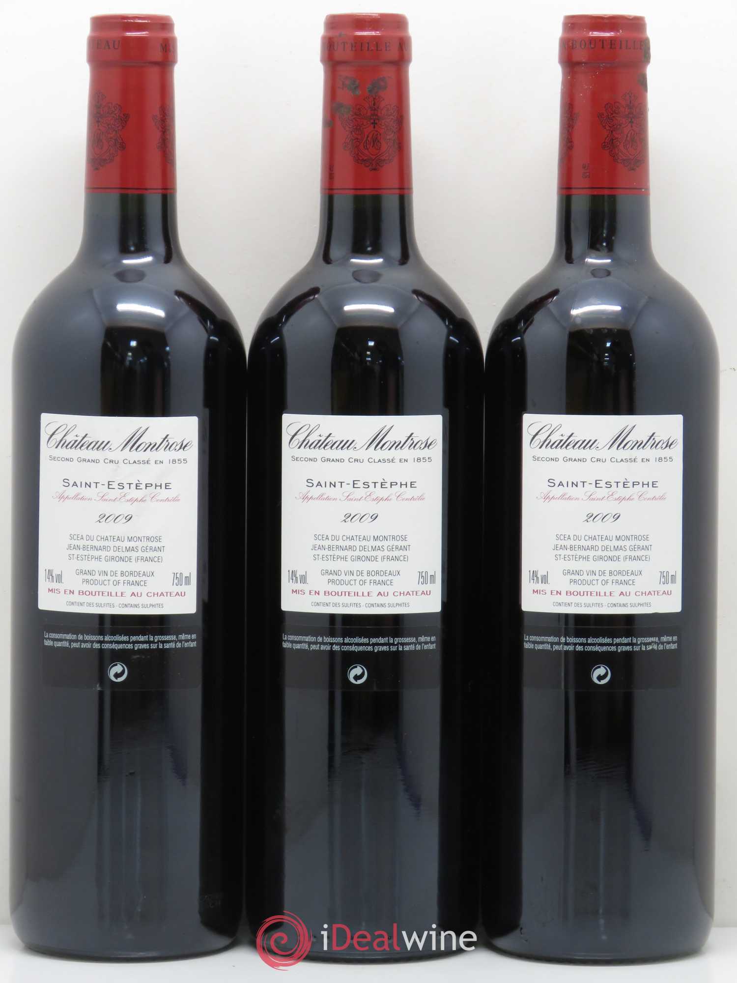 Château Montrose 2ème Grand Cru Classé 2009 - Lot de 12 bouteilles - 6
