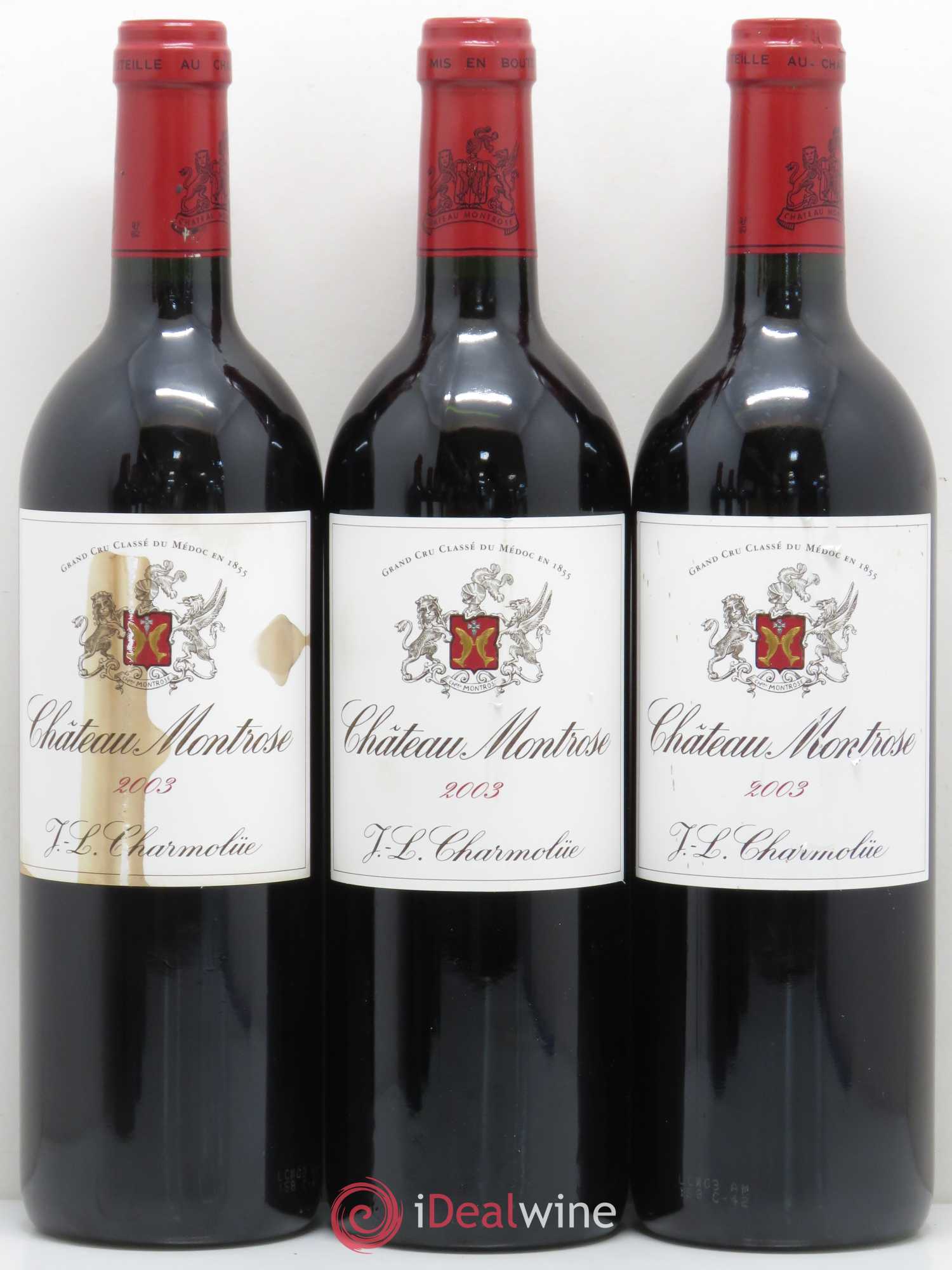 Château Montrose 2ème Grand Cru Classé 2003 - Lot de 12 bouteilles - 1