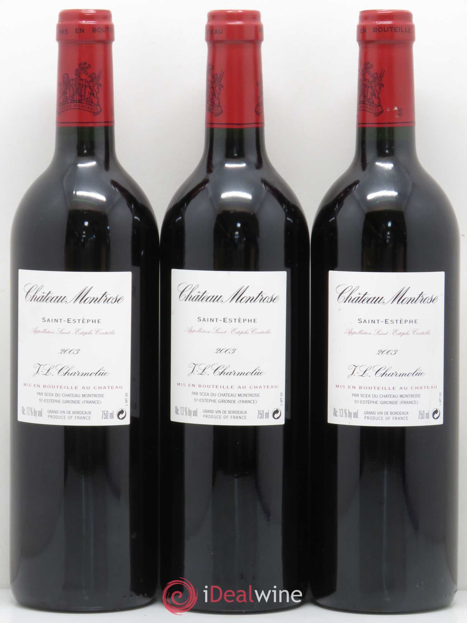 Château Montrose 2ème Grand Cru Classé 2003 - Lot de 12 bouteilles - 6