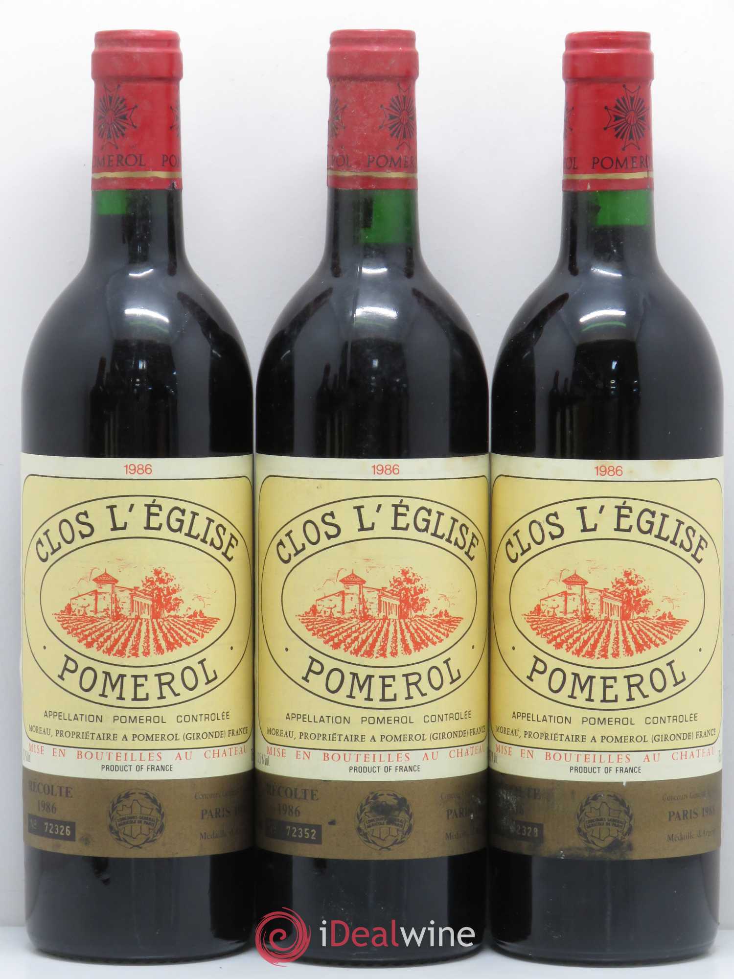 Clos l'Eglise 1986 - Lot de 6 bouteilles - 1