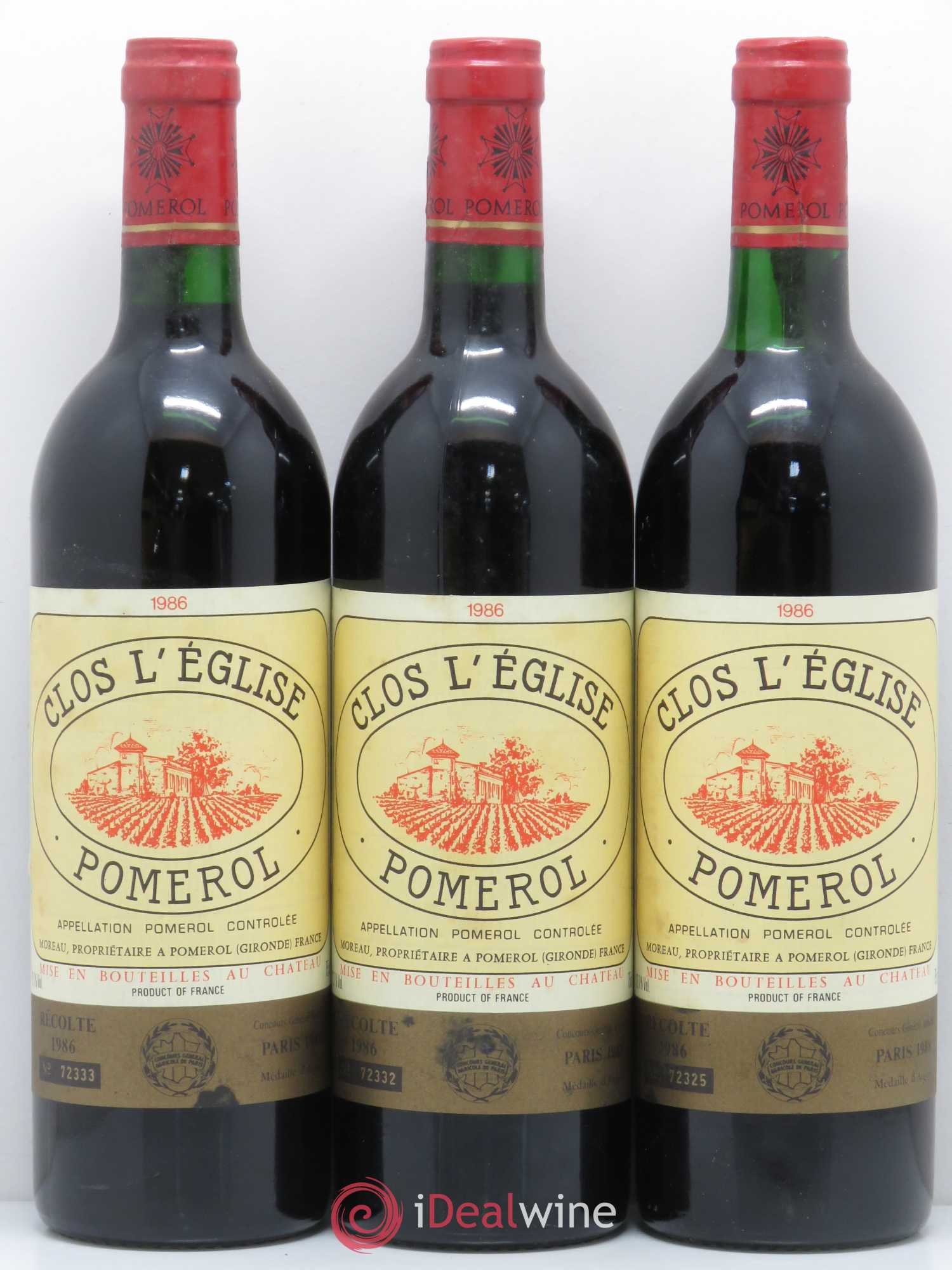 Clos l'Eglise 1986 - Lot de 6 bouteilles - 2