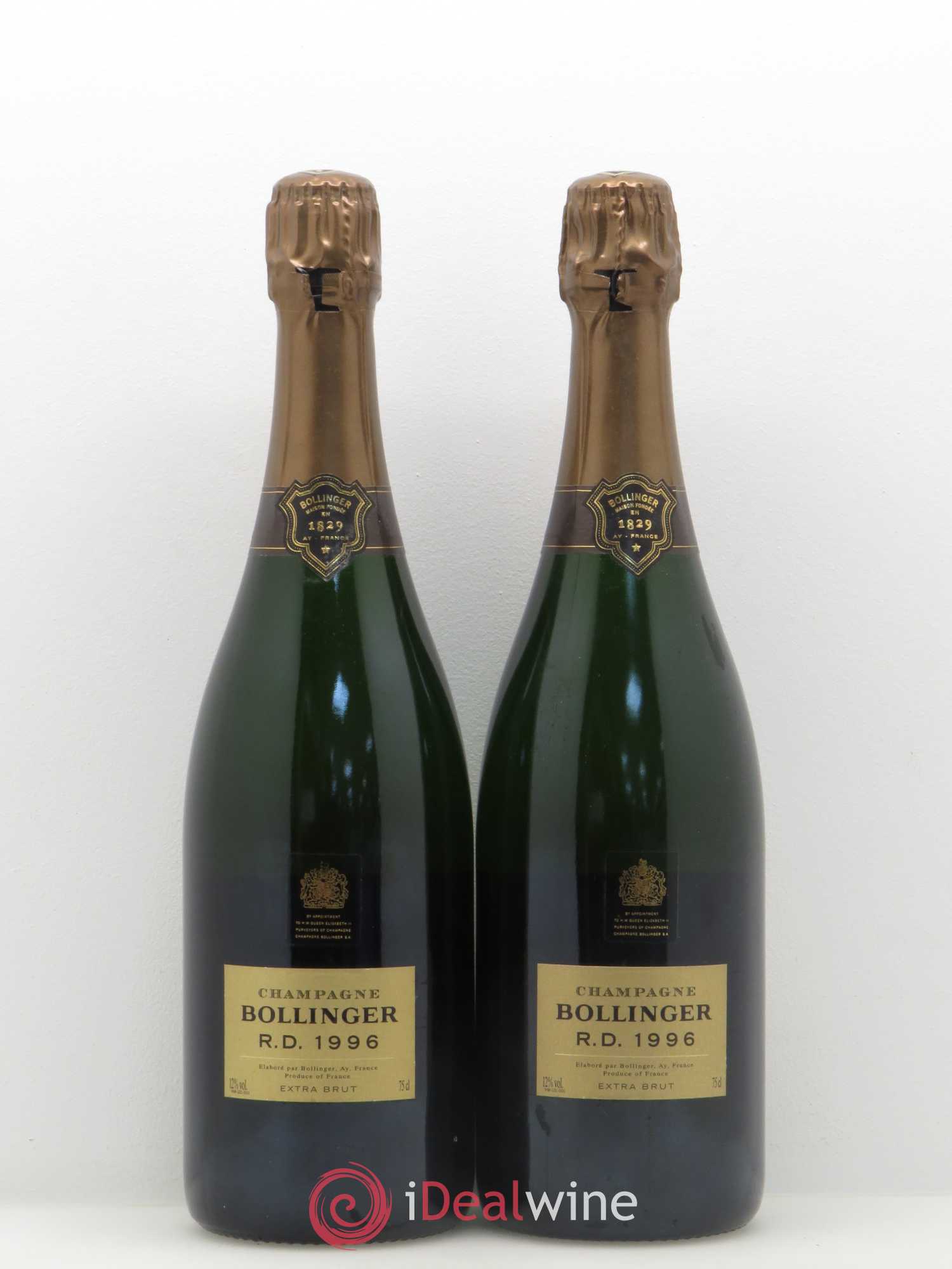 R.D. Extra-Brut Bollinger 1996 - Lot de 2 bouteilles - 0
