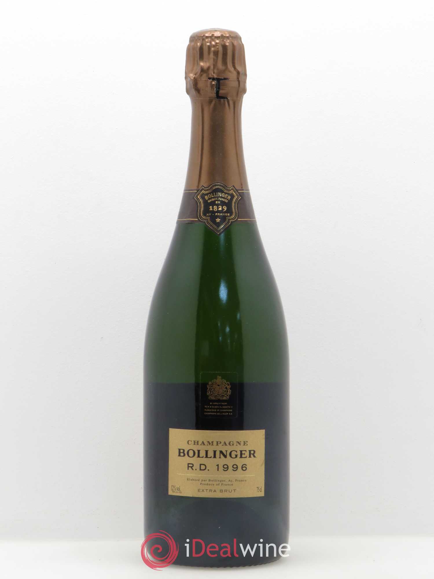 R.D. Extra-Brut Bollinger 1996 - Lot de 1 bouteille - 0