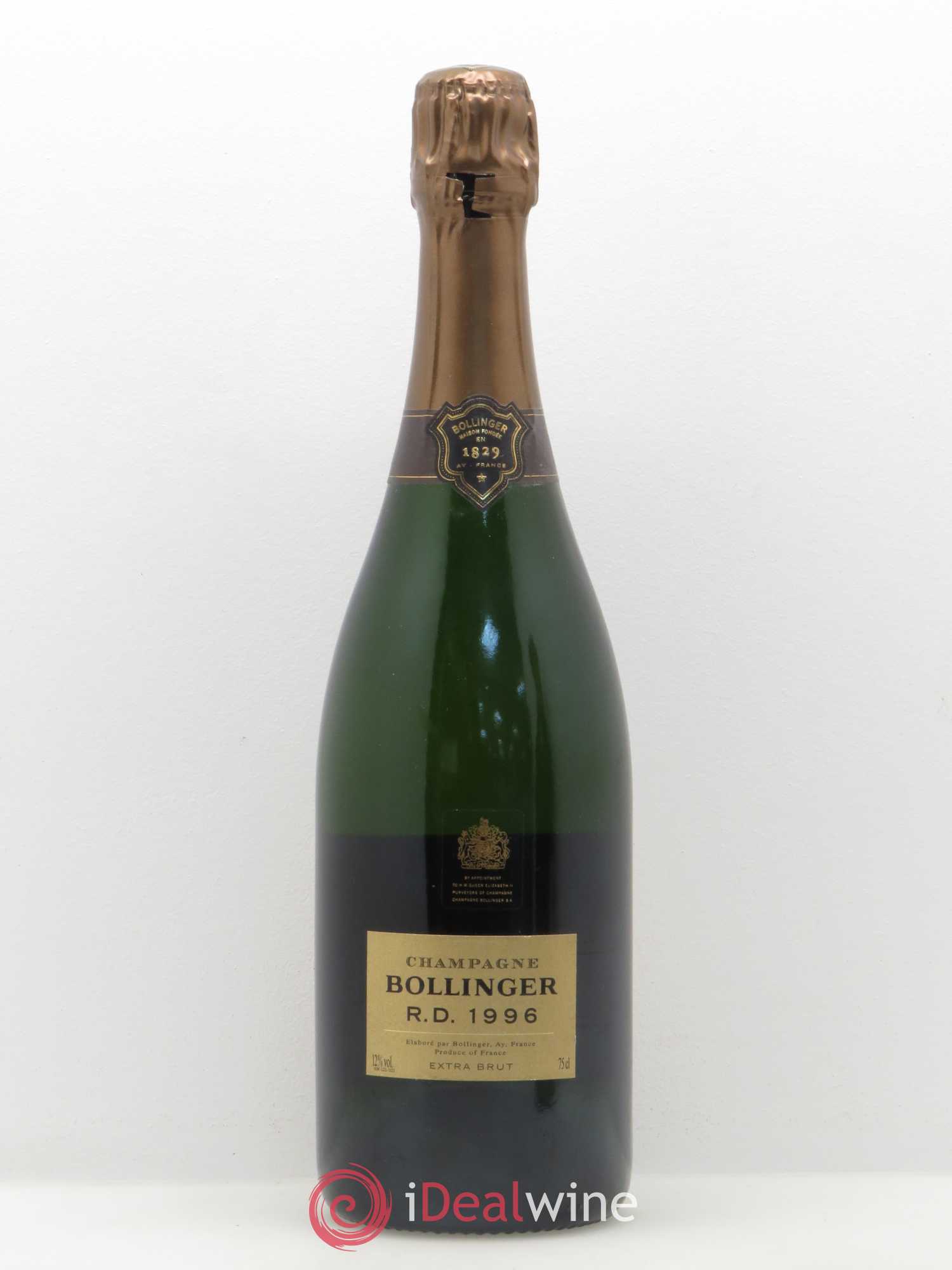 R.D. Extra-Brut Bollinger 1996 - Lot de 1 bouteille - 0