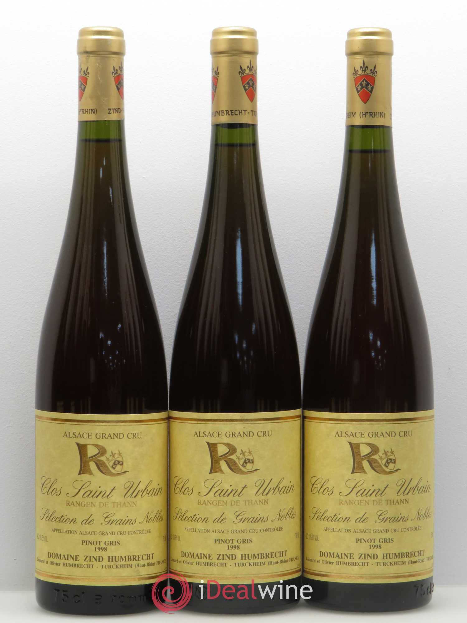 Pinot Gris (Tokay) Sélection de Grains Nobles Clos Saint Urbain Zind Humbrecht 1998 - Lotto di 12 bottiglie - 1
