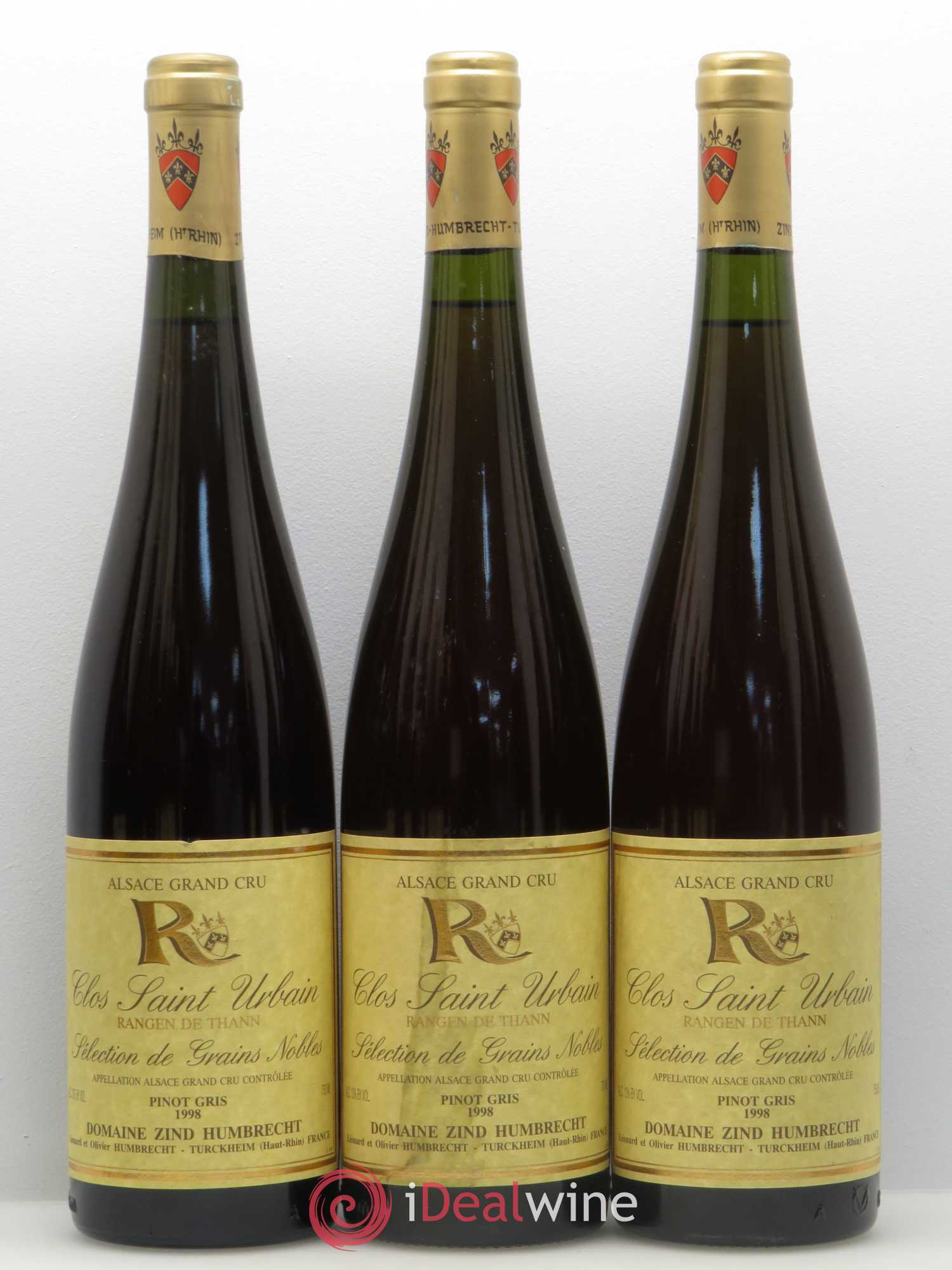 Pinot Gris (Tokay) Sélection de Grains Nobles Clos Saint Urbain Zind Humbrecht 1998 - Lotto di 12 bottiglie - 2
