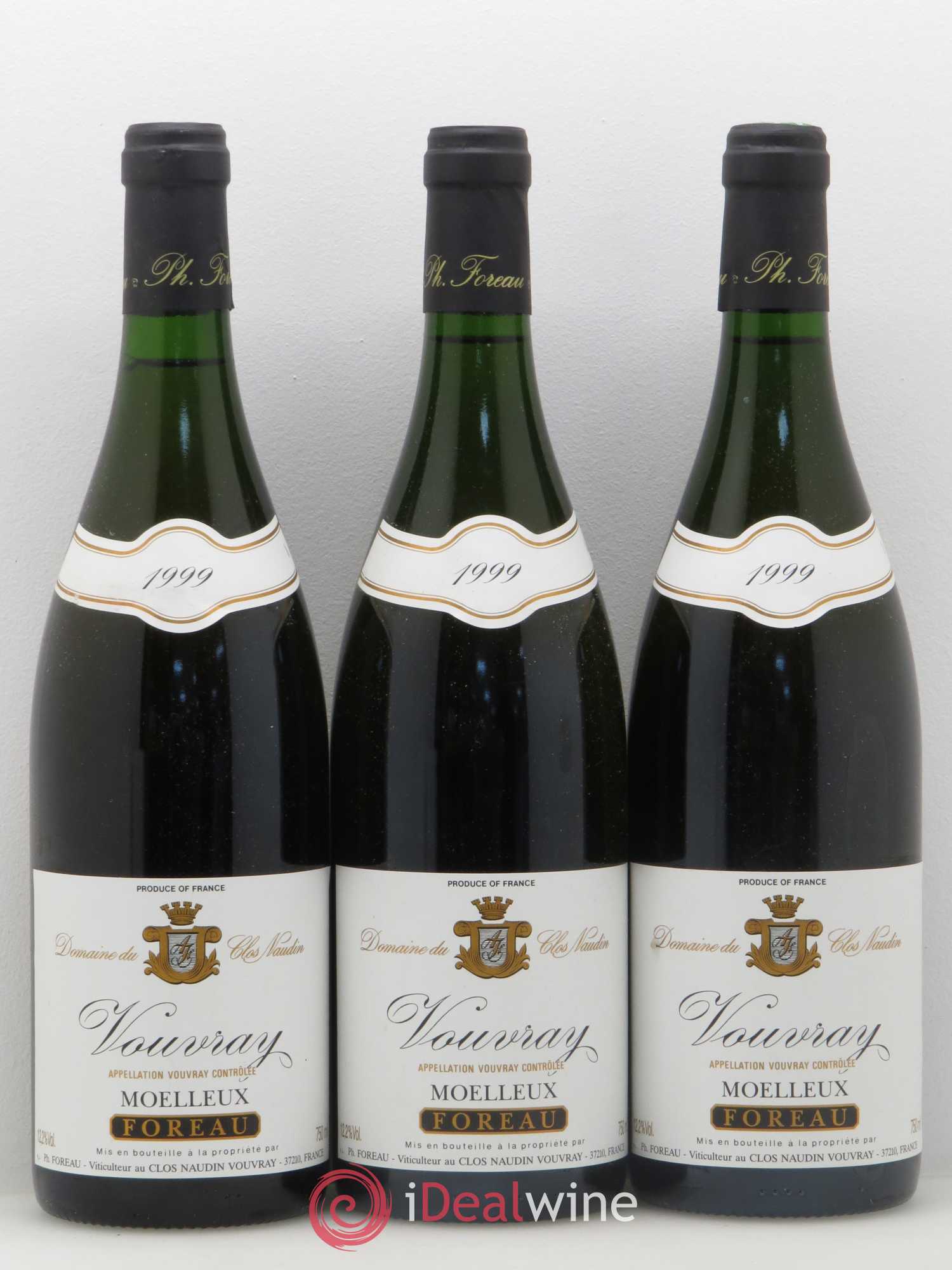 Vouvray Moelleux Clos Naudin - Philippe Foreau 1999 - Lotto di 12 bottiglie - 1