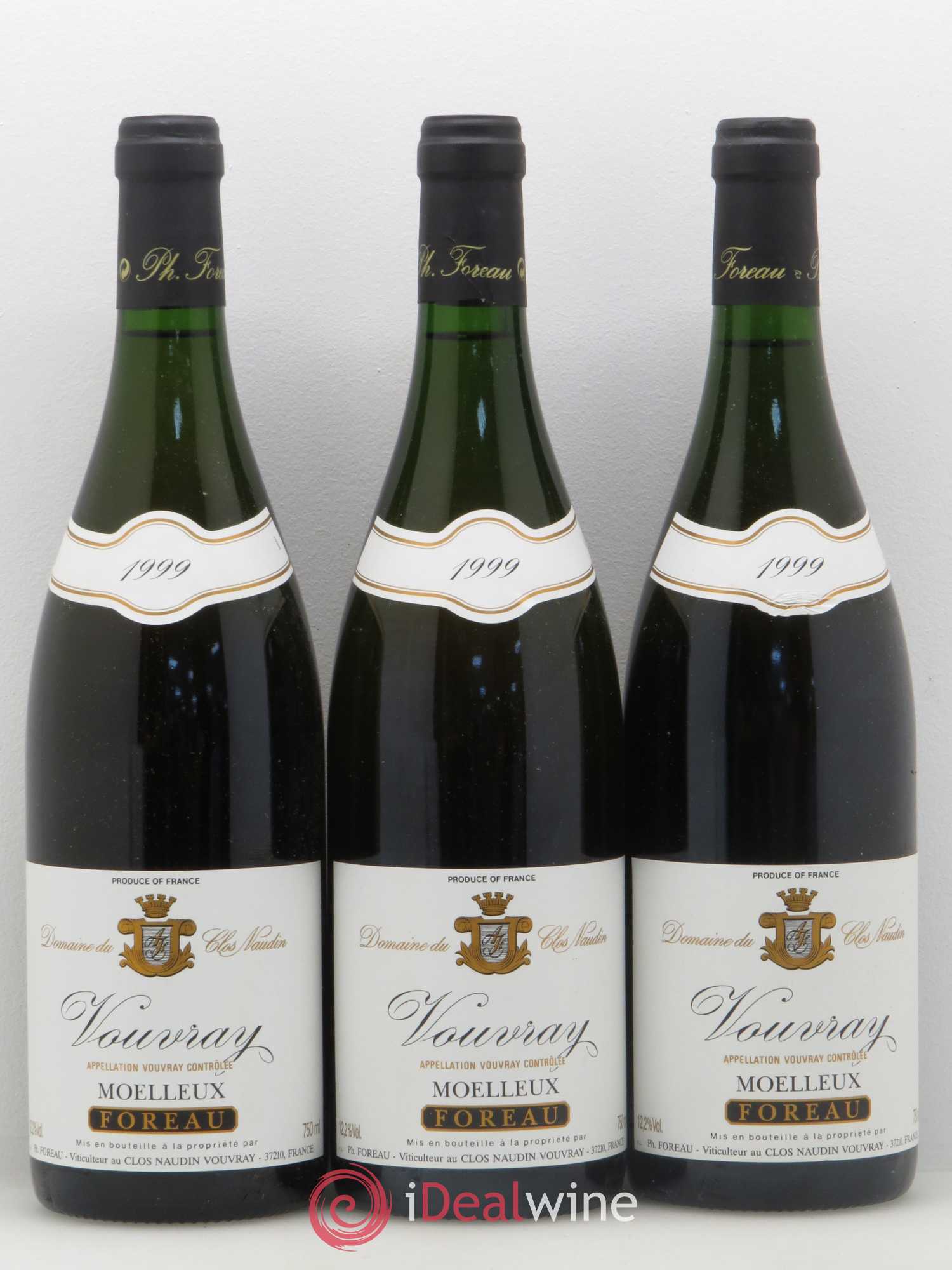 Vouvray Moelleux Clos Naudin - Philippe Foreau 1999 - Lotto di 12 bottiglie - 2