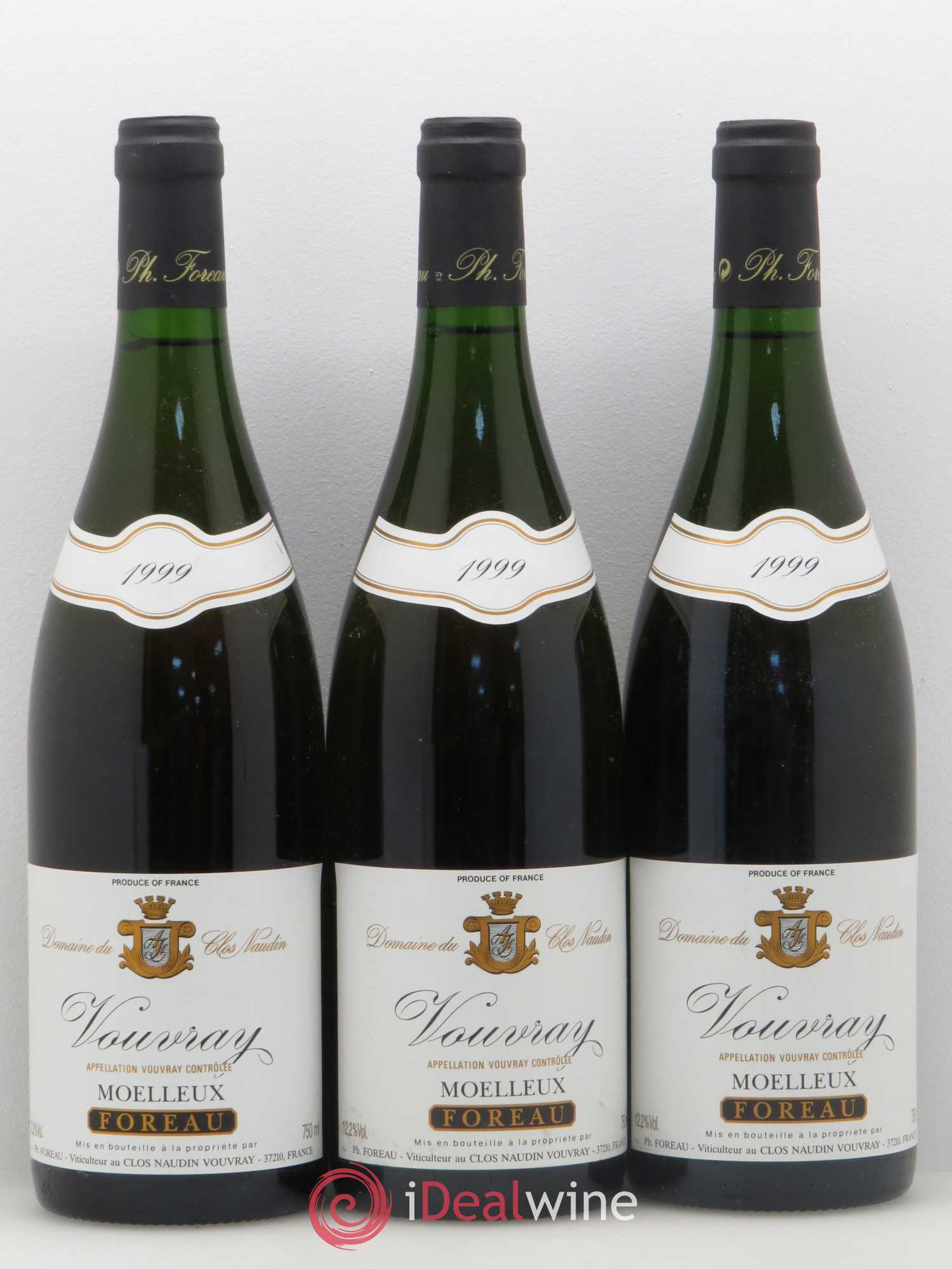 Vouvray Moelleux Clos Naudin - Philippe Foreau 1999 - Lotto di 12 bottiglie - 3