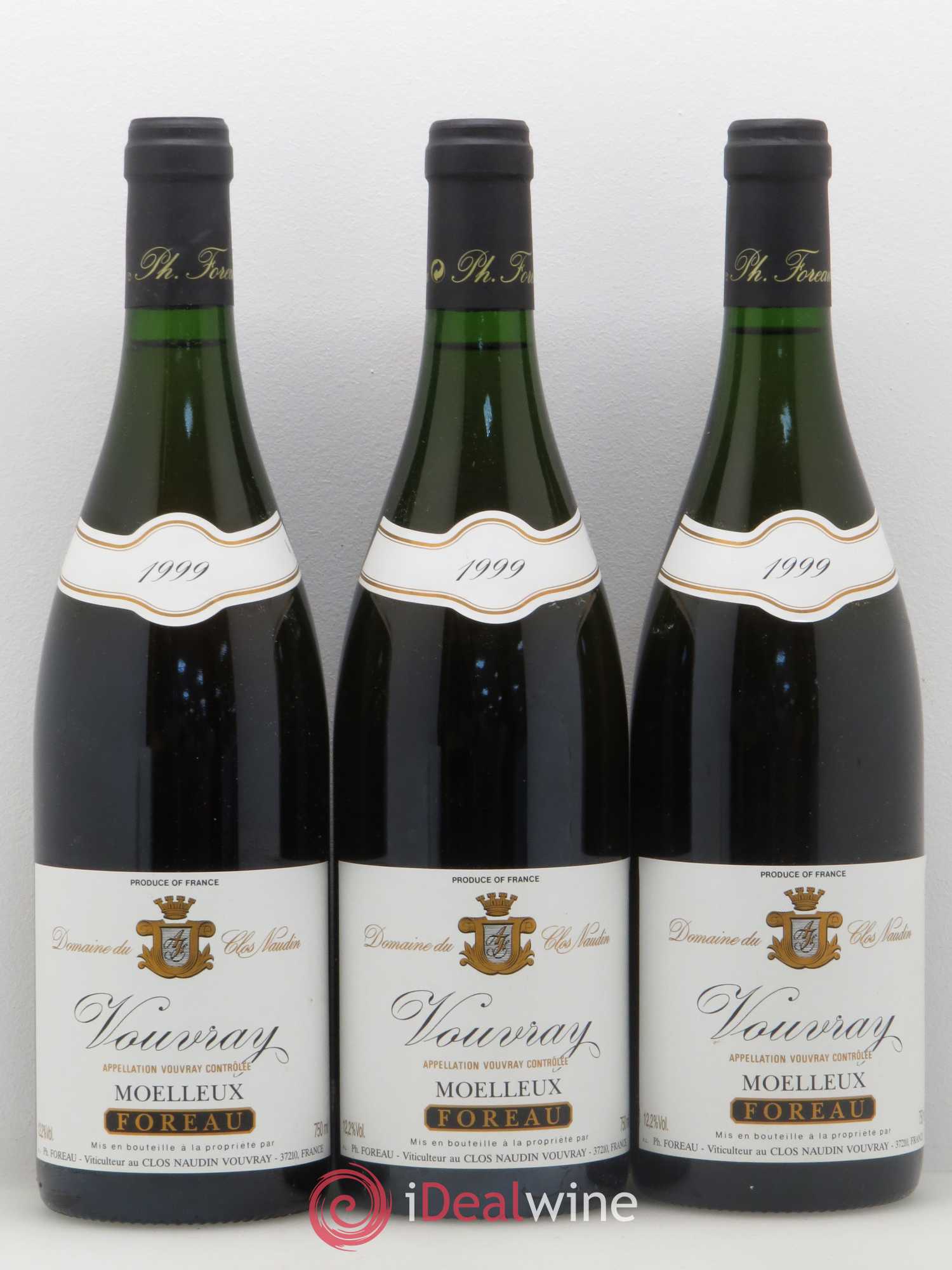 Vouvray Moelleux Clos Naudin - Philippe Foreau 1999 - Lotto di 12 bottiglie - 4