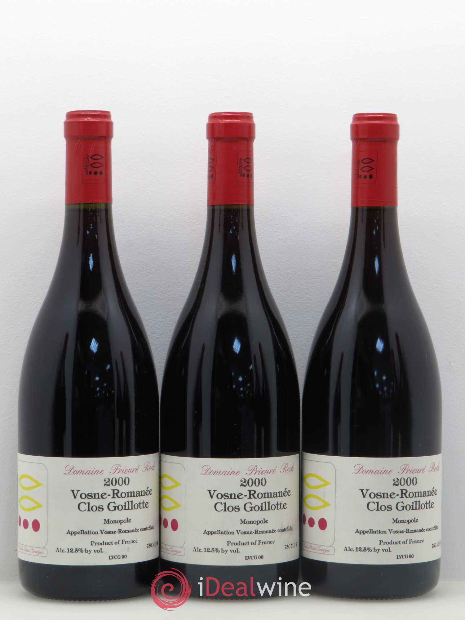 Vosne-Romanée Le Clos Goillotte Prieuré Roch 2000 - Lot of 6 bottles - 1