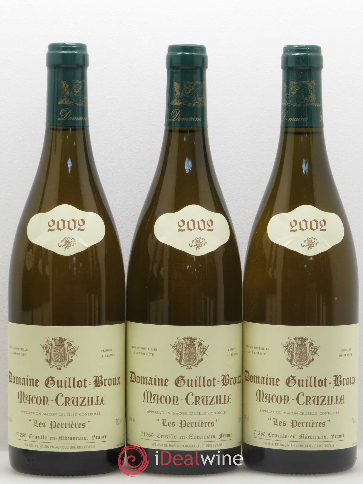 Mâcon Cruzilles Perrieres Guillot Broux 2002 - Posten von 12 Flaschen - 3