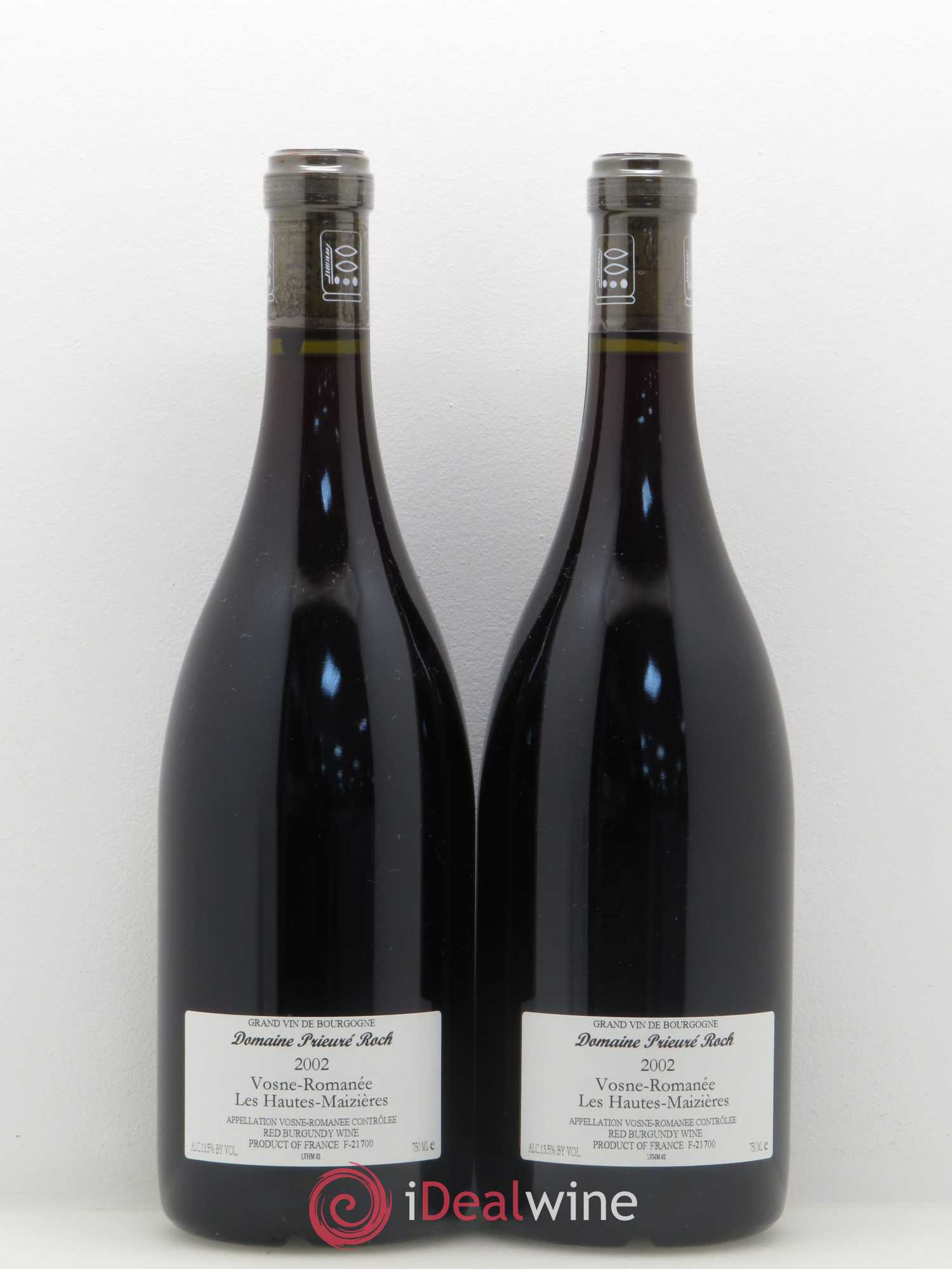 Vosne-Romanée Les Hautes Maizières Prieuré Roch 2002 - Lot de 2 bouteilles - 1