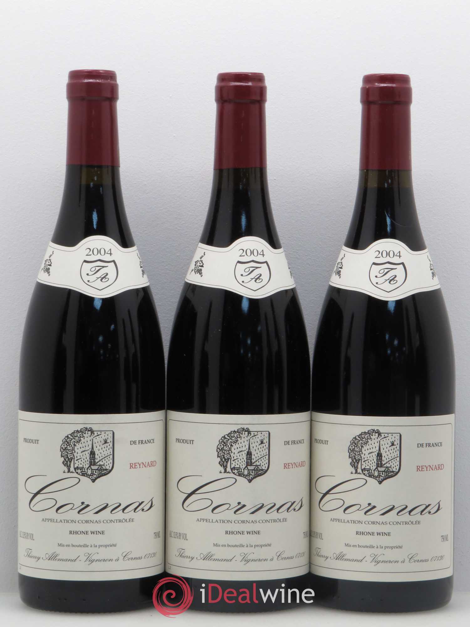 Cornas Reynard Thierry Allemand 2004 - Lot de 6 bouteilles - 1