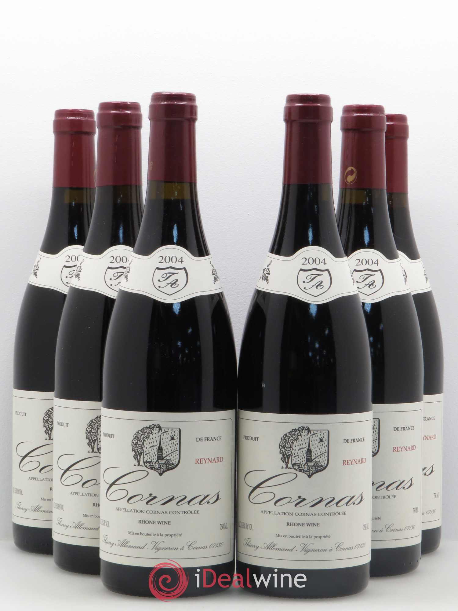 Cornas Reynard Thierry Allemand 2004 - Lot de 6 bouteilles - 0