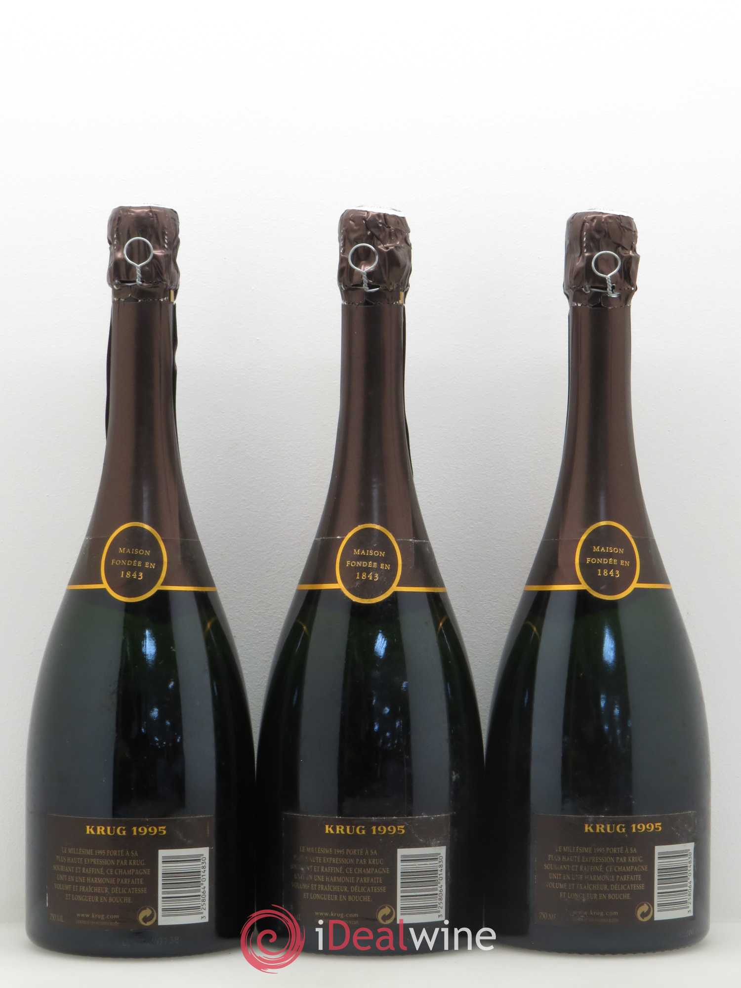 Grande Cuvée Brut Krug 1995 - Lot de 3 bouteilles - 1