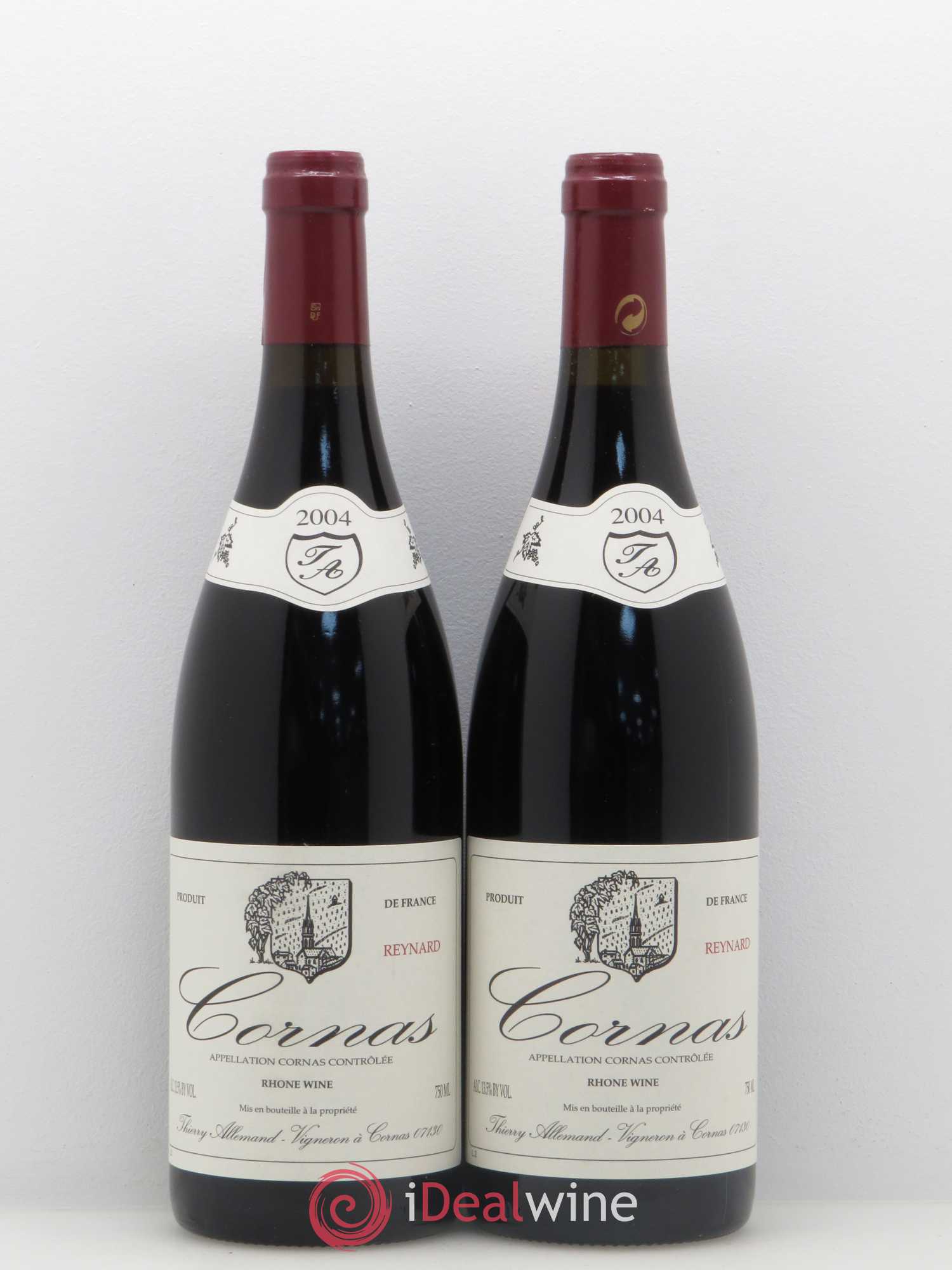 Cornas Reynard Thierry Allemand 2004 - Lot de 2 bouteilles - 0