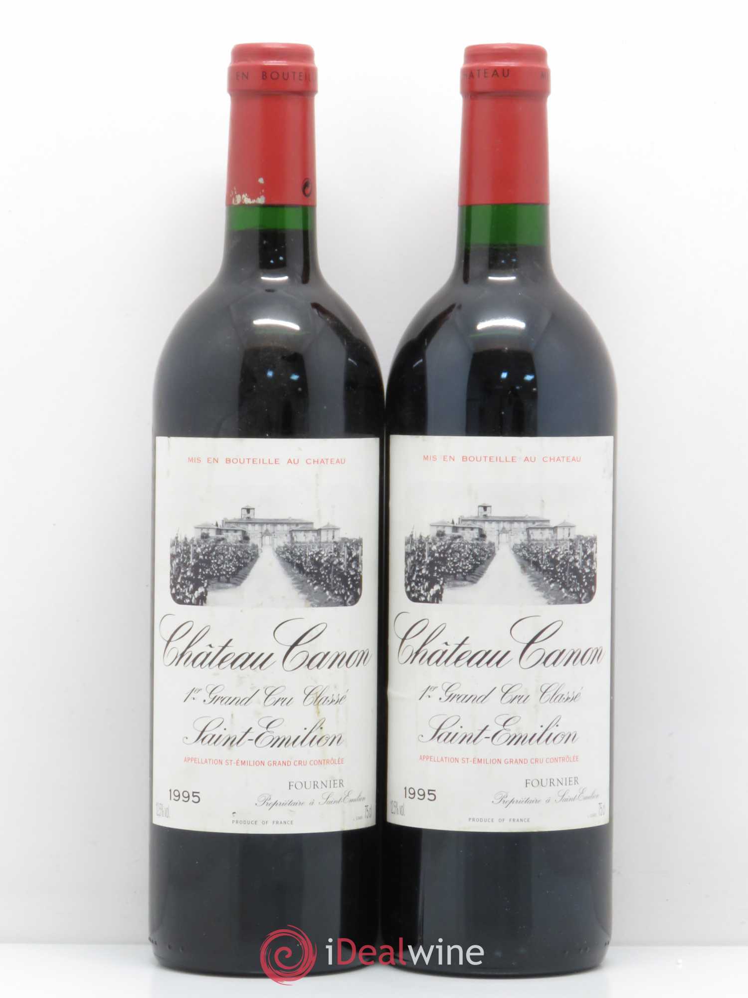 Château Canon 1er Grand Cru Classé B 1995 - Lot de 2 bouteilles - 0