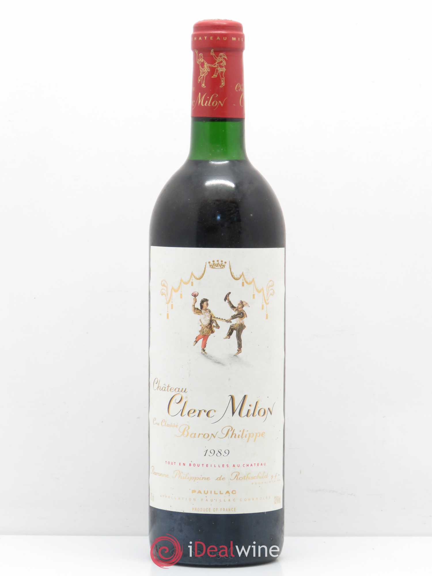 Château Clerc Milon 5ème Grand Cru Classé 1989 - Lot de 1 bouteille - 0