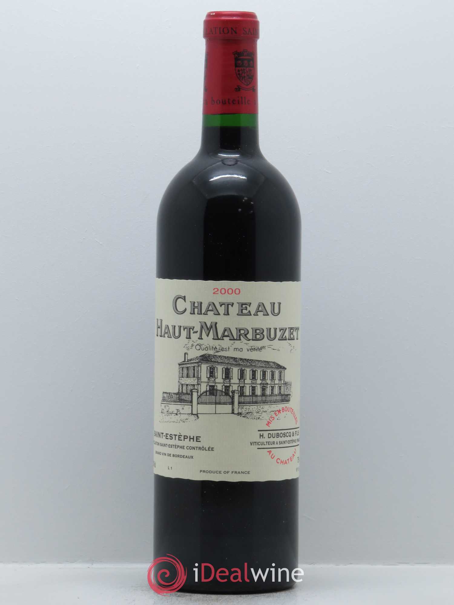 Château Haut Marbuzet 2000 - Lot de 1 bouteille - 0