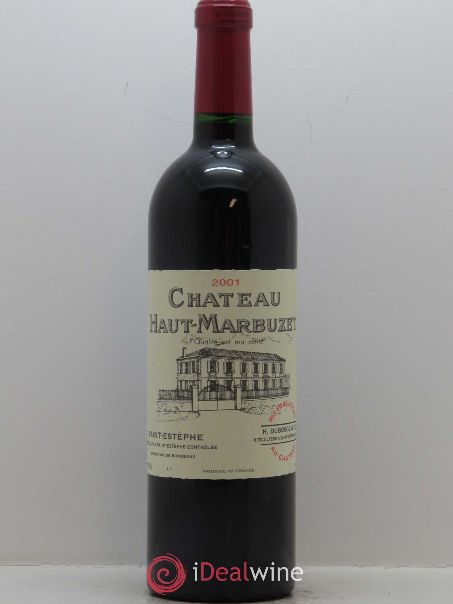 Château Haut Marbuzet 2001 - Lot de 1 bouteille - 0