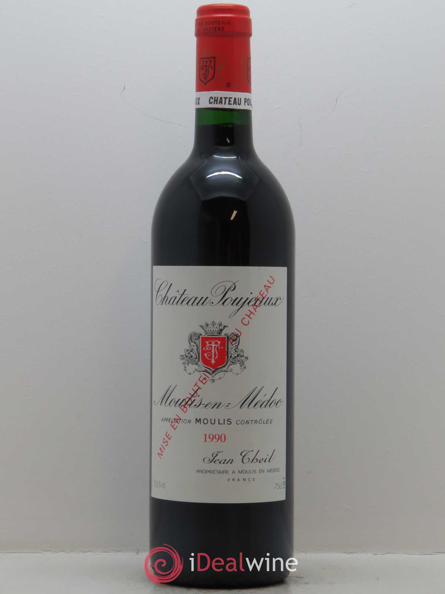Château Poujeaux 1990 - Lot de 1 bouteille - 0