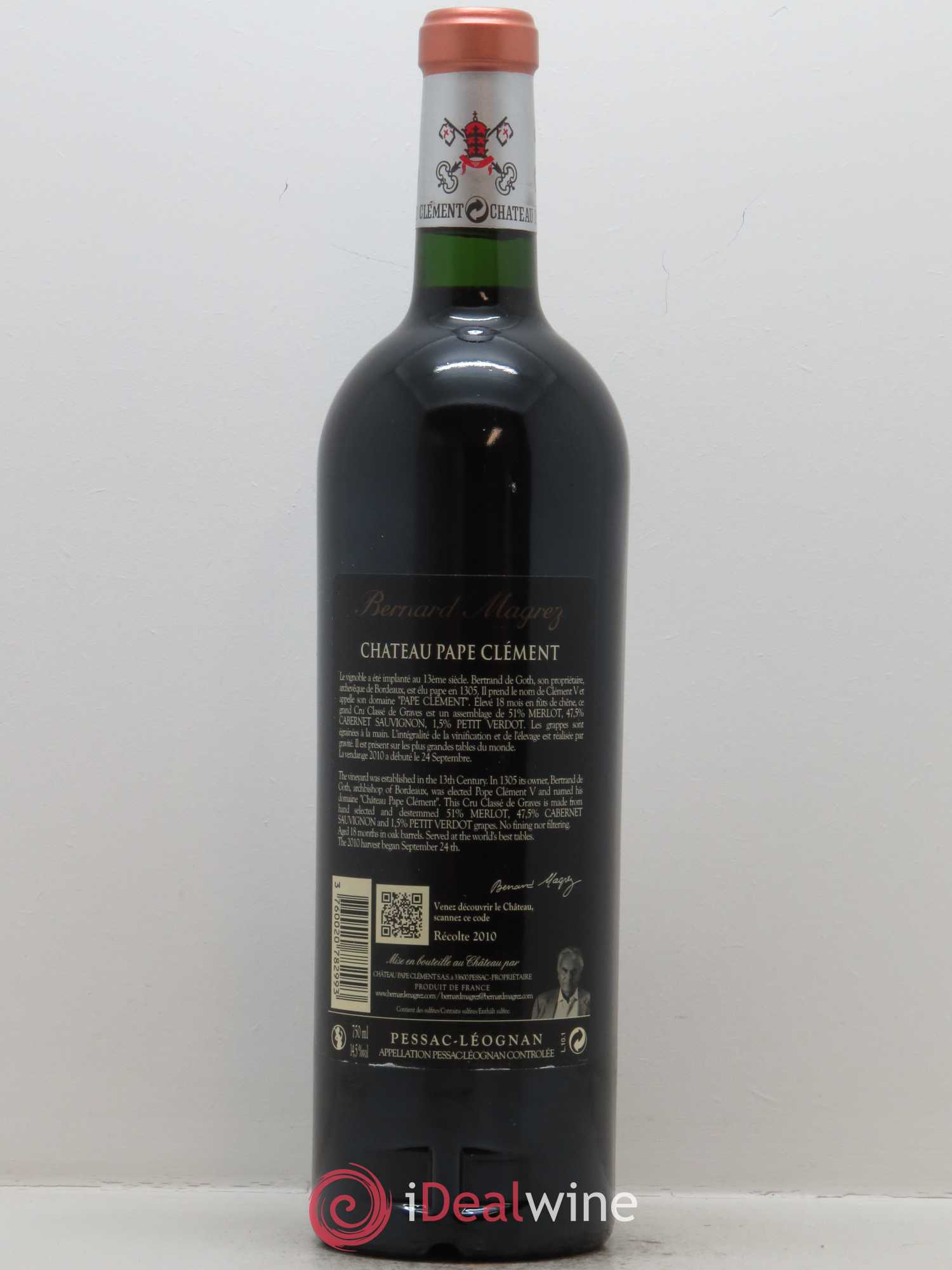 Château Pape Clément Cru Classé de Graves 2010 - Lot de 1 bouteille - 1