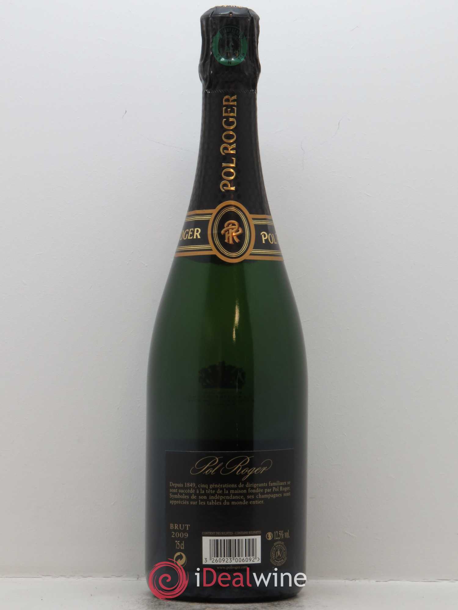 Brut Vintage Pol Roger 2009 - Lot de 1 bouteille - 1