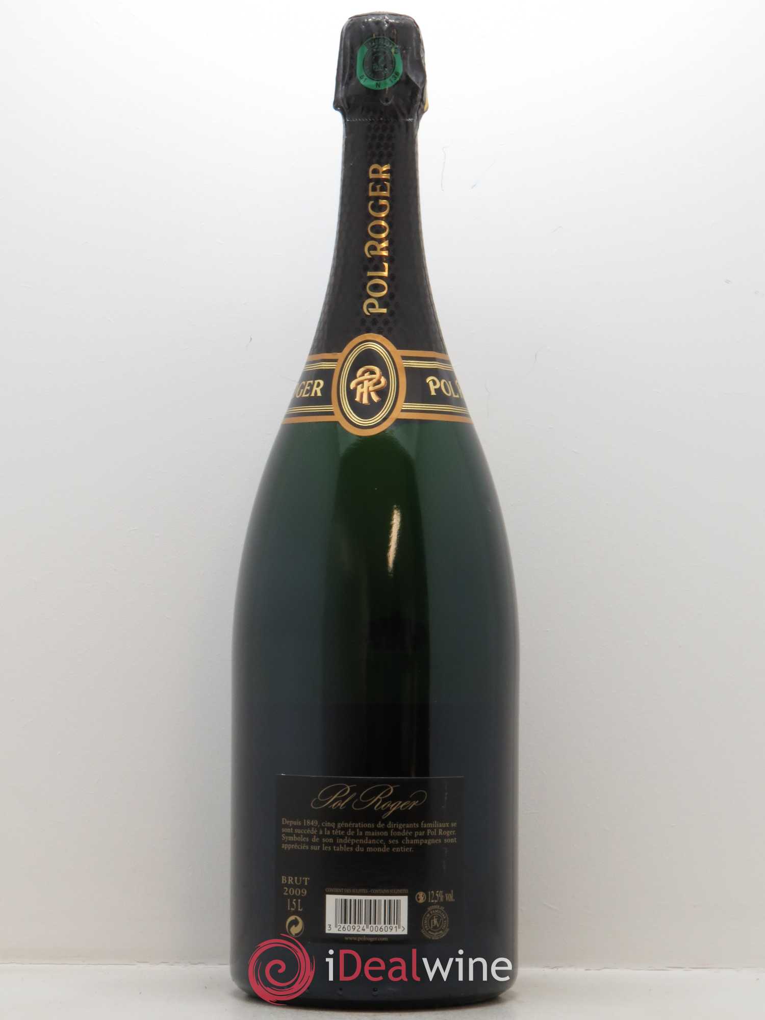 Brut Vintage Pol Roger 2009 - Posten von 1 Magnum - 1