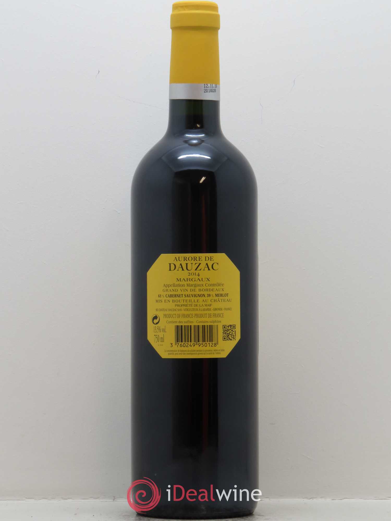 Aurore de Dauzac 2014 - Lot de 1 bouteille - 1