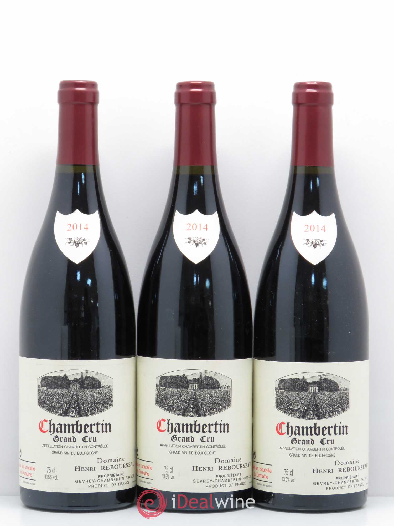Chambertin Grand Cru Henri Rebourseau 2014 - Lot de 3 bouteilles - 0