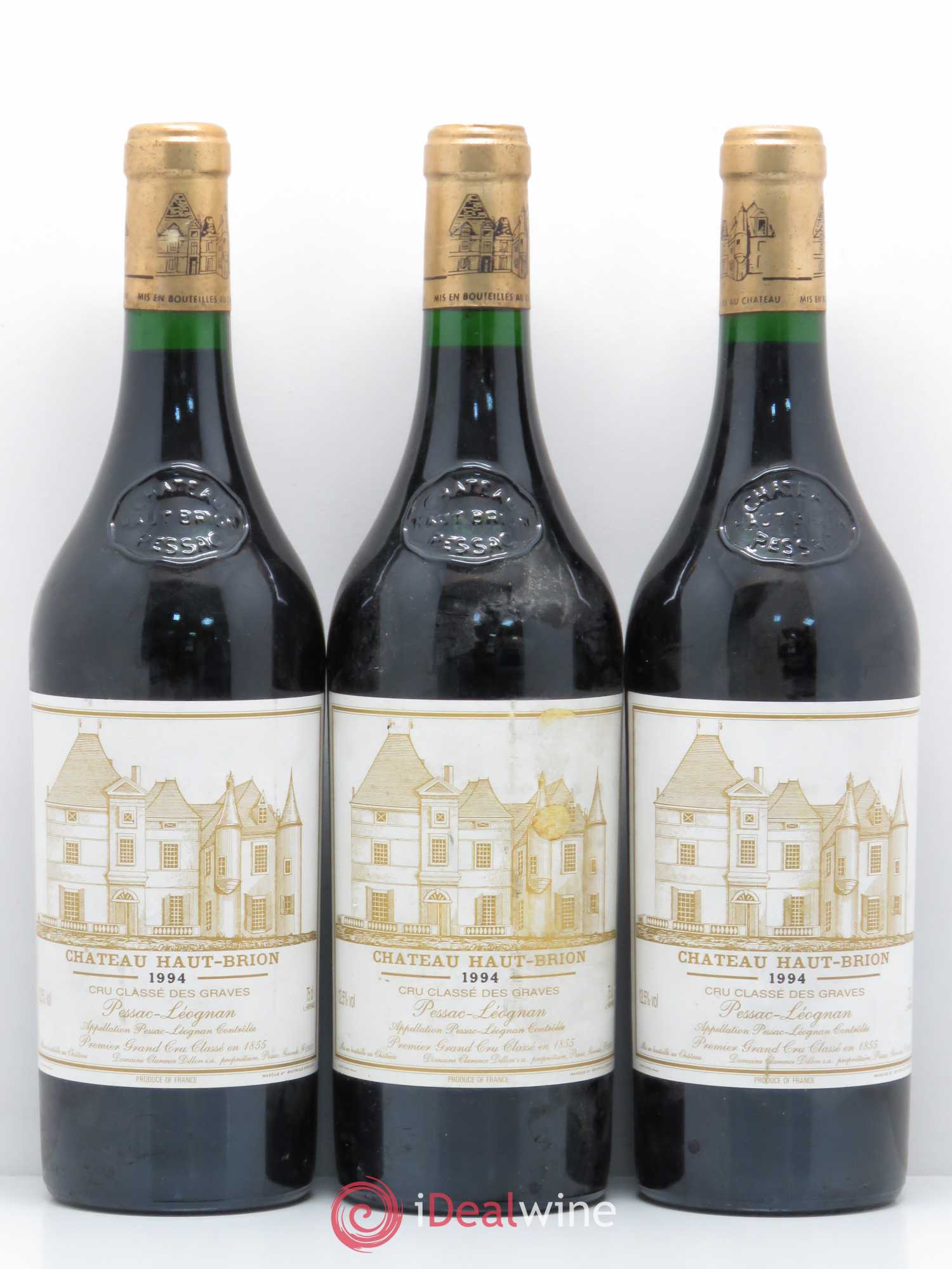 Château Haut Brion 1er Grand Cru Classé 1994 - Lot de 3 bouteilles - 0