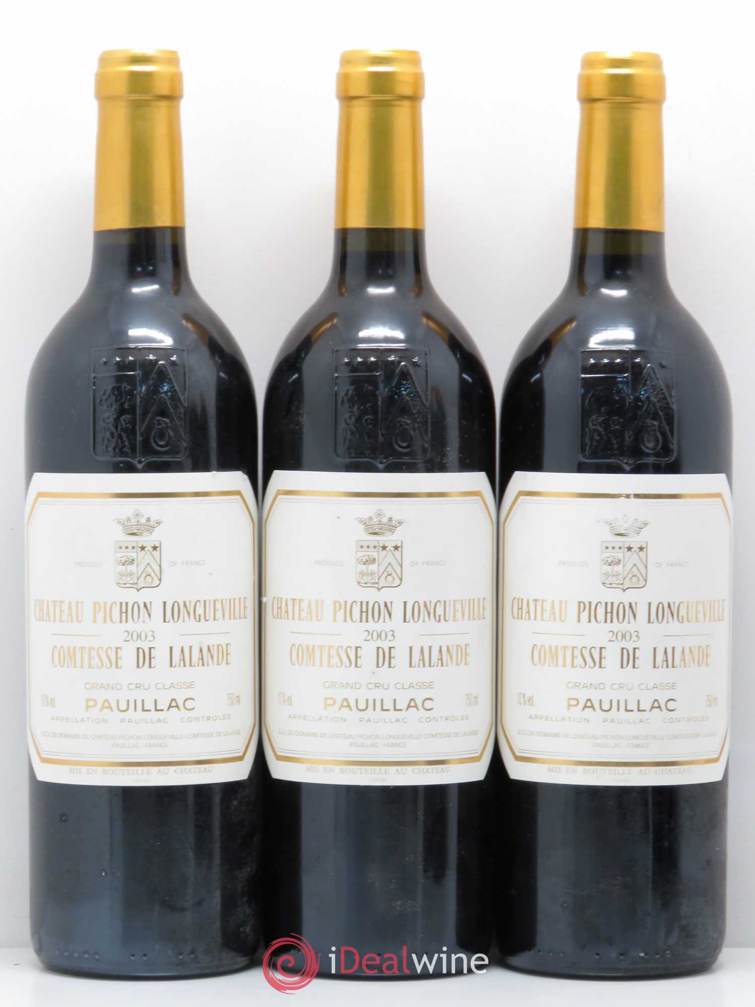 Château Pichon Longueville Comtesse de Lalande 2ème Grand Cru Classé 2003 - Lot de 5 bouteilles - 1