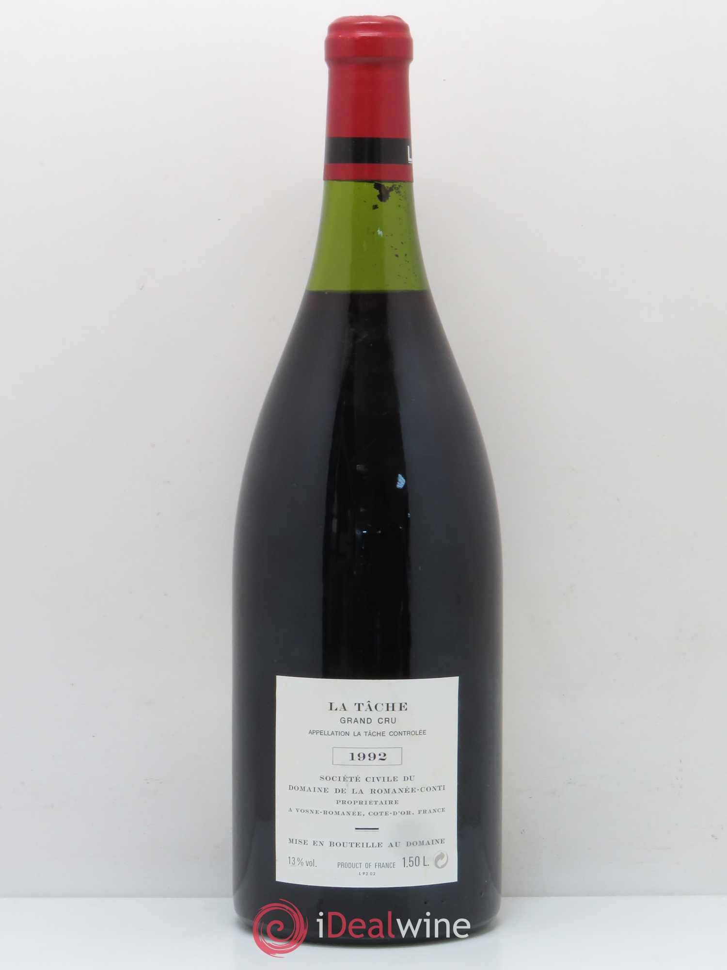 La Tâche Grand Cru Domaine de la Romanée-Conti 1992 - Lot de 1 magnum - 1