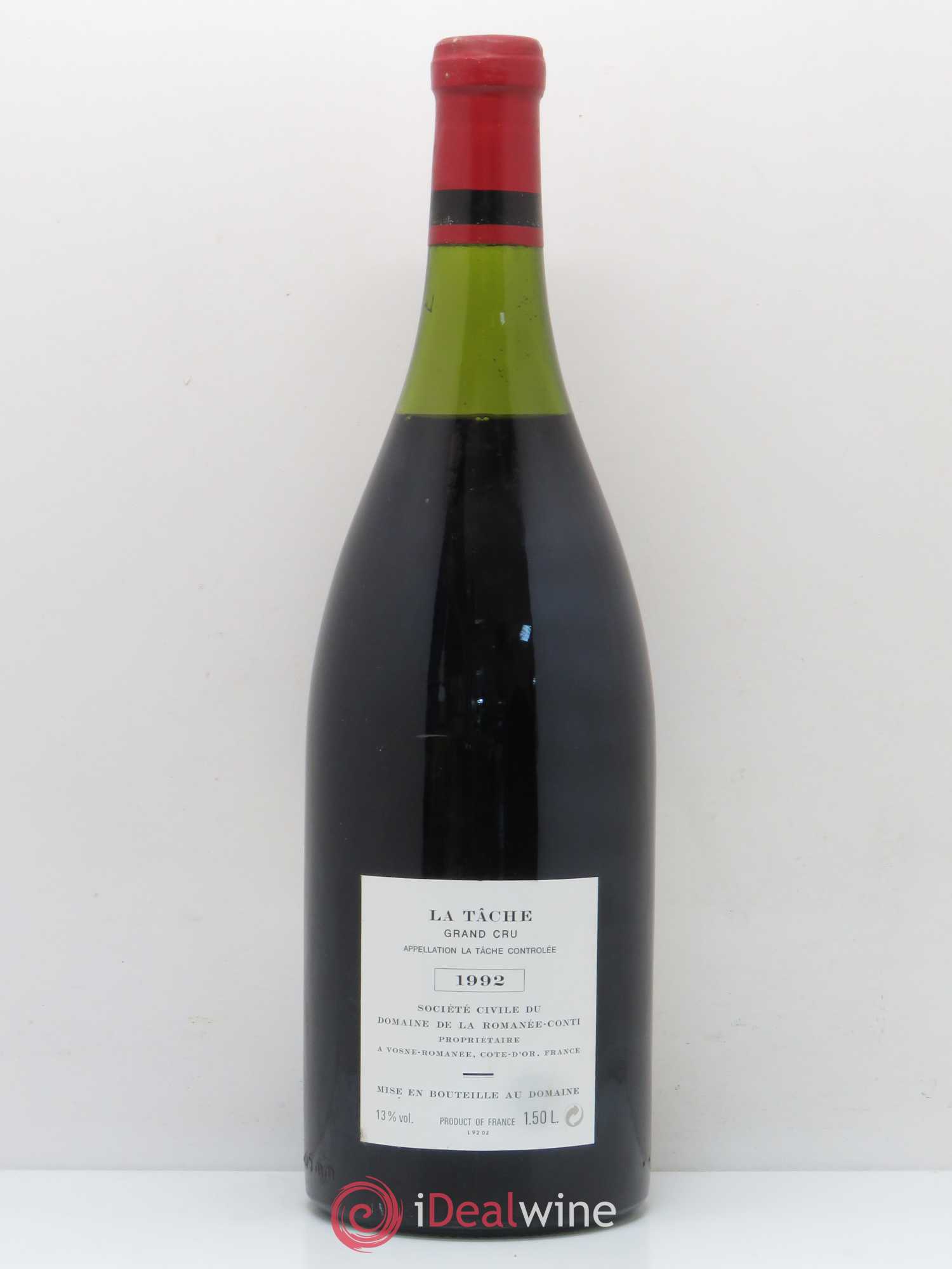 La Tâche Grand Cru Domaine de la Romanée-Conti 1992 - Lot de 1 magnum - 1