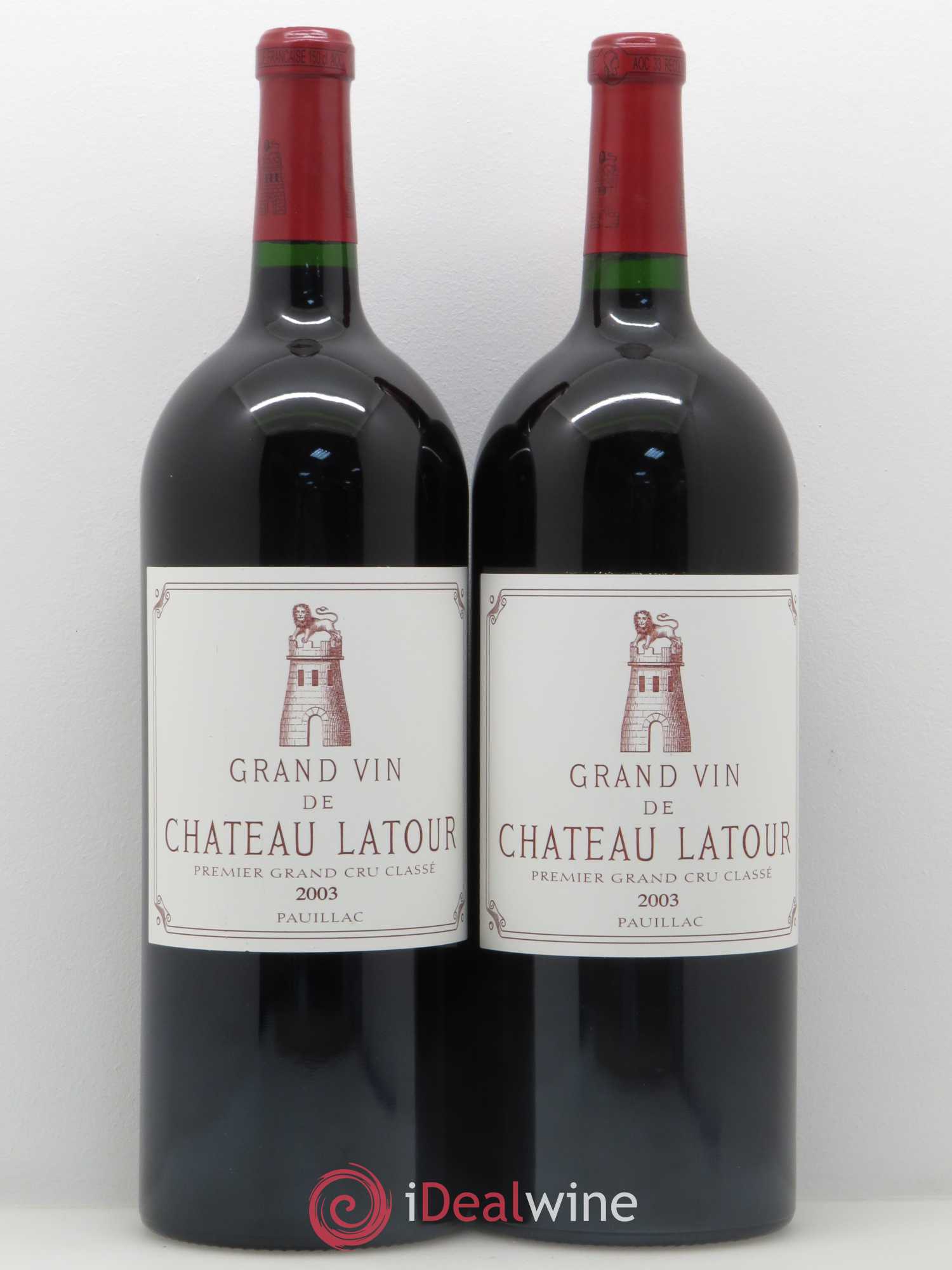 Château Latour 1er Grand Cru Classé 2003 - Lot de 2 magnums - 0