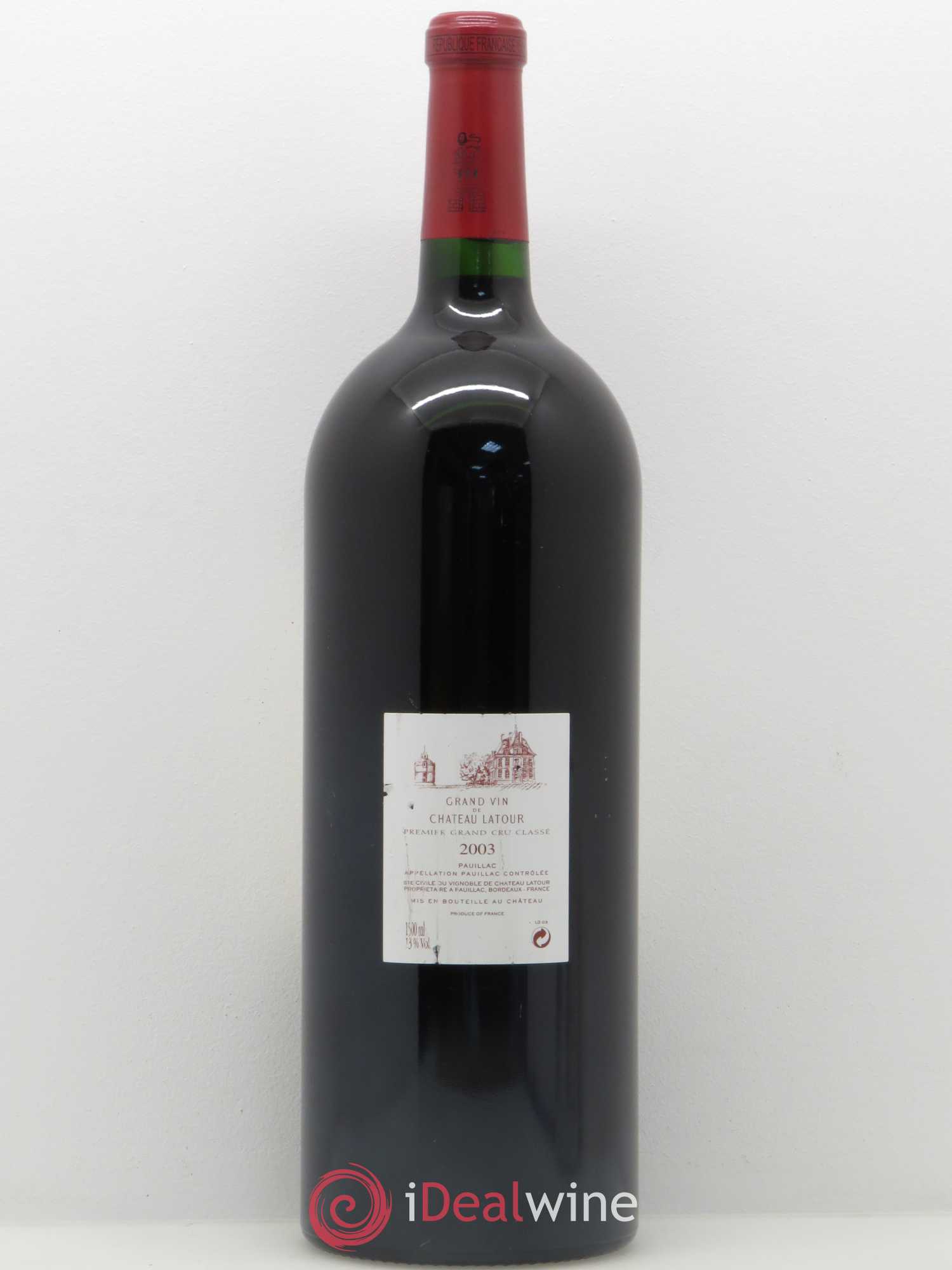 Château Latour 1er Grand Cru Classé 2003 - Lot de 1 magnum - 1