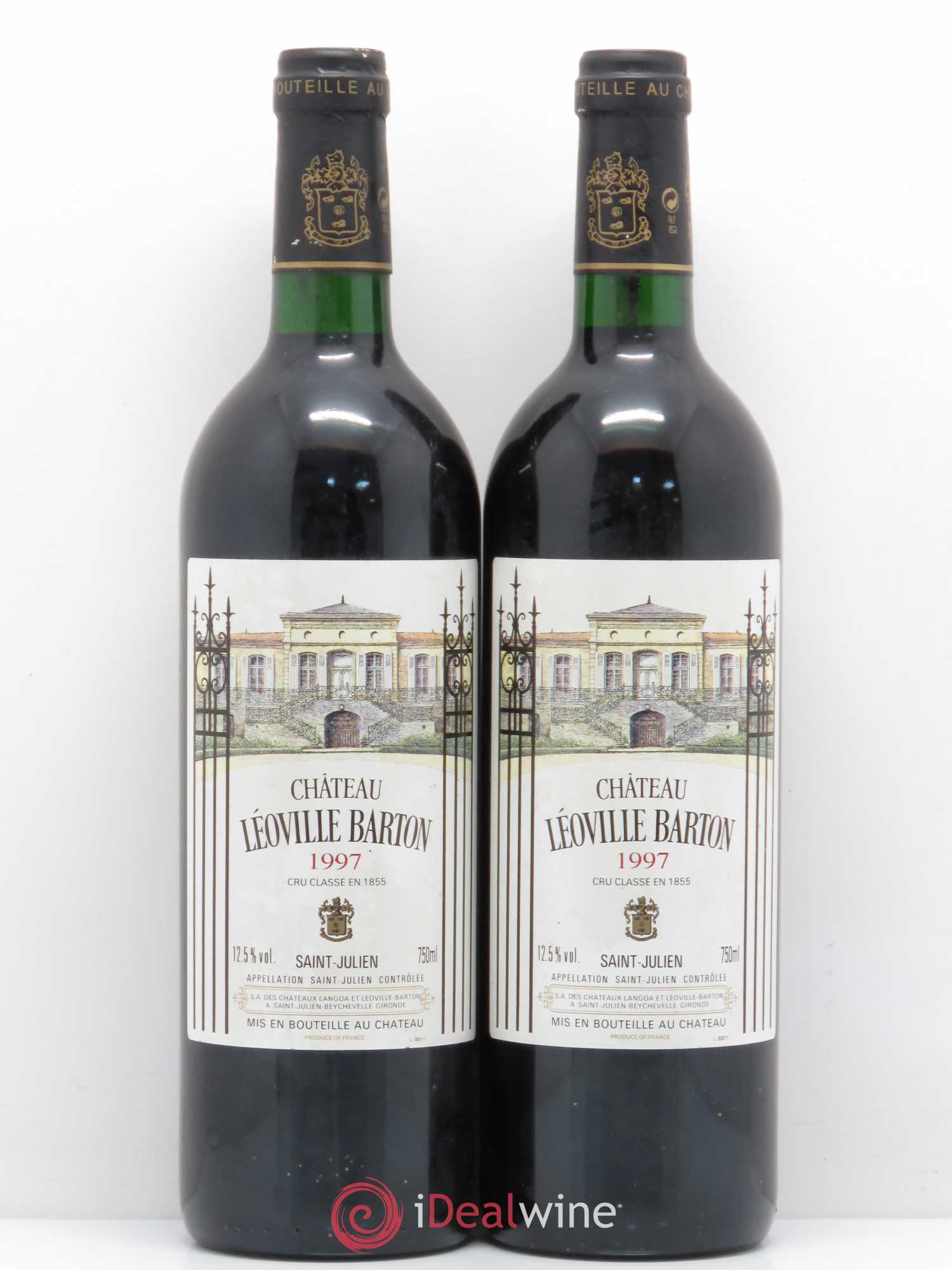 Château Léoville Barton 2ème Grand Cru Classé 1997 - Lot de 2 bouteilles - 0